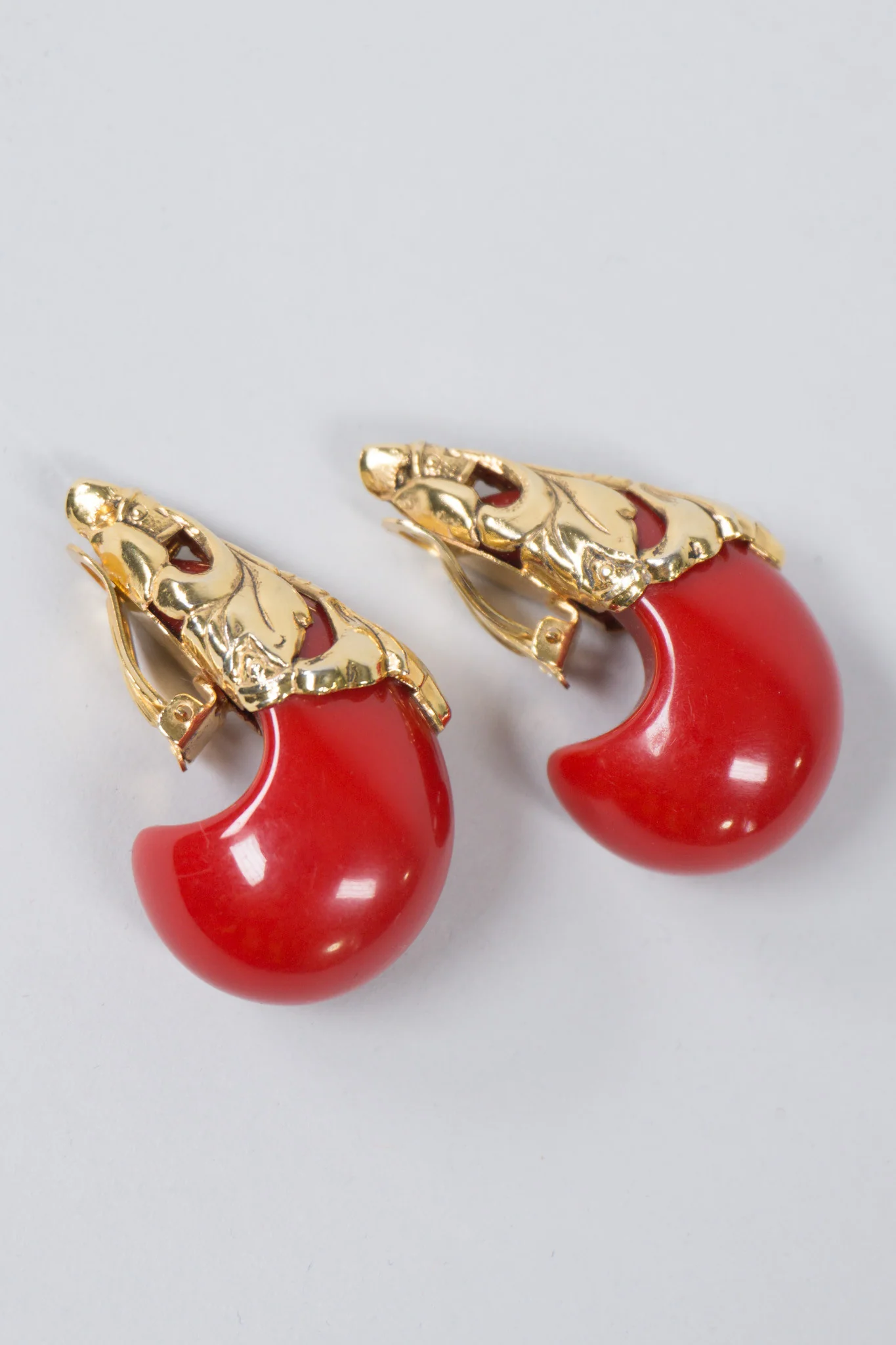 Baroque Crescent Earrings - Image 4