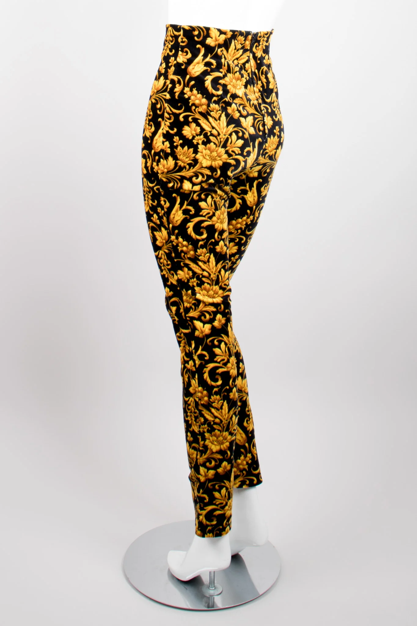 Baroque Velvet Cigarette Pant - Image 4