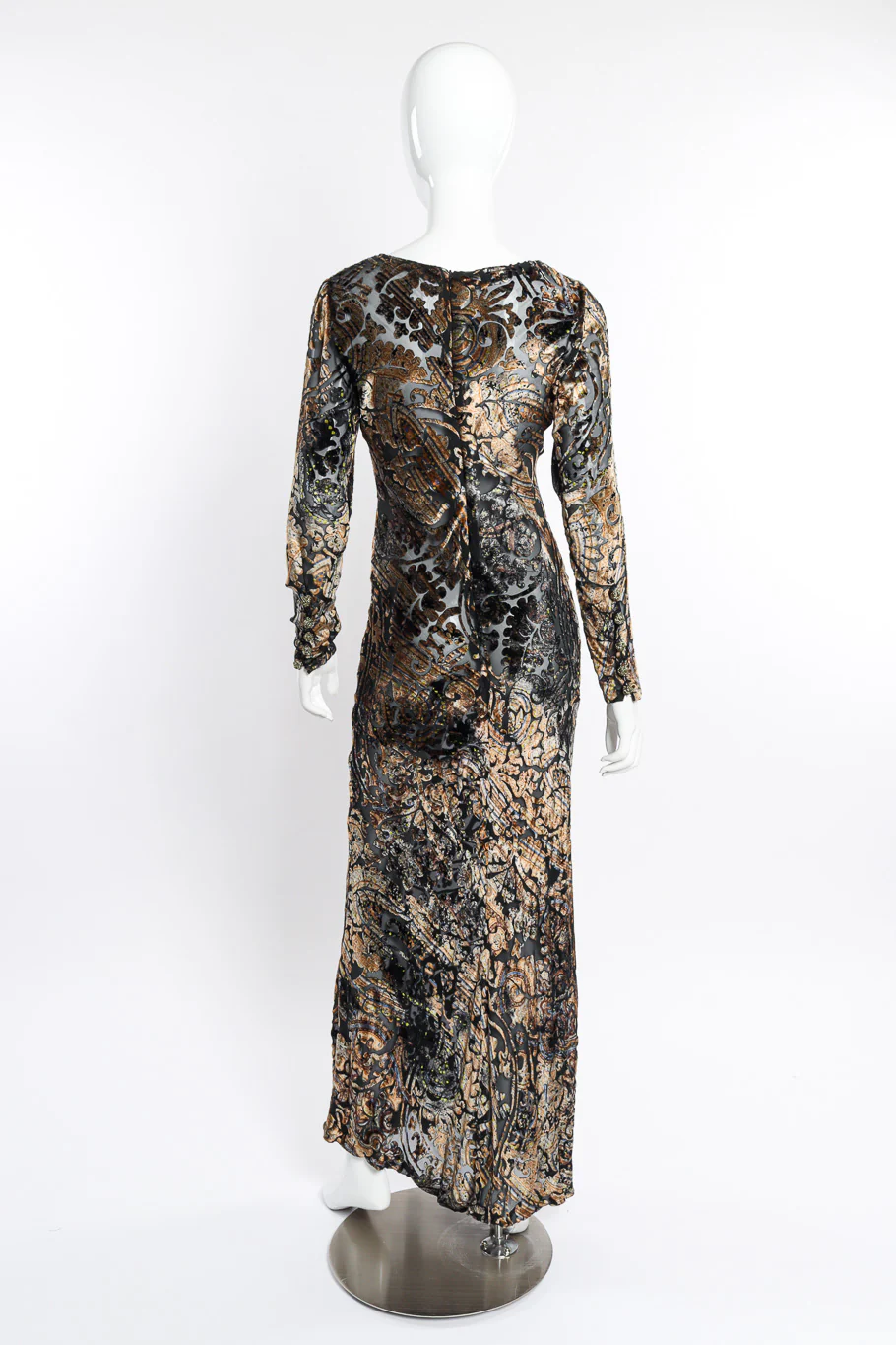 Baroque Velvet Dress - Image 4
