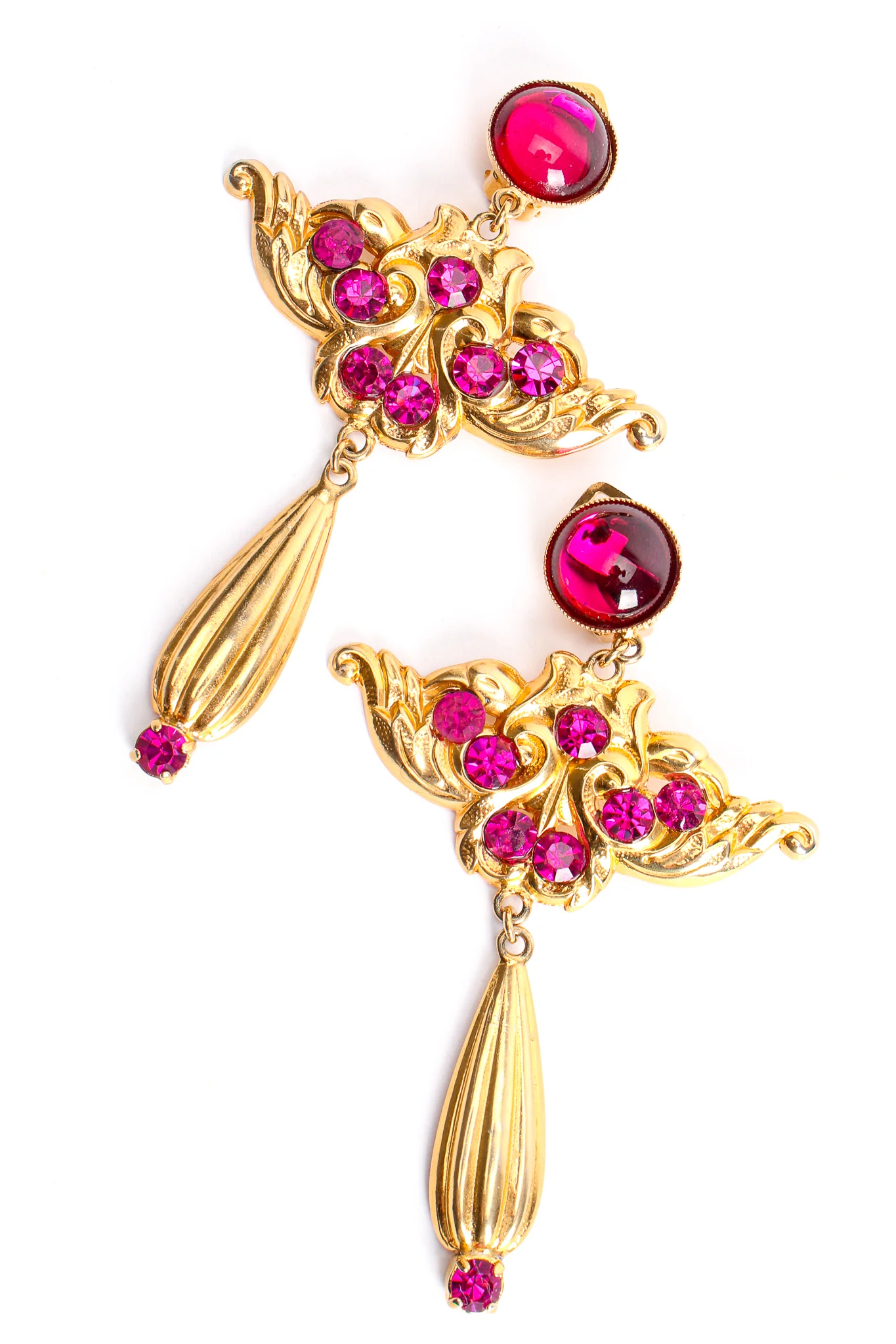 Baroque Wing Drop Earrings