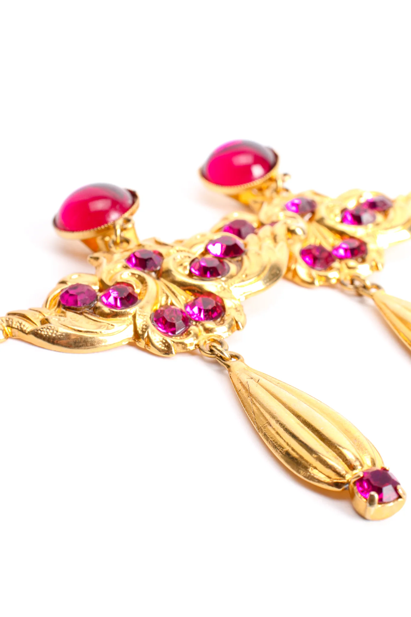 Baroque Wing Drop Earrings - Image 5