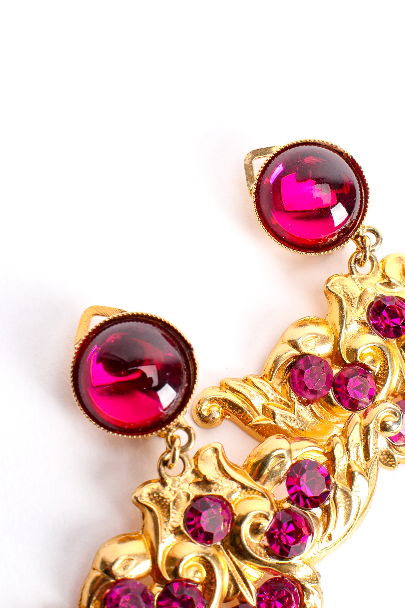 Baroque Wing Drop Earrings - Image 6