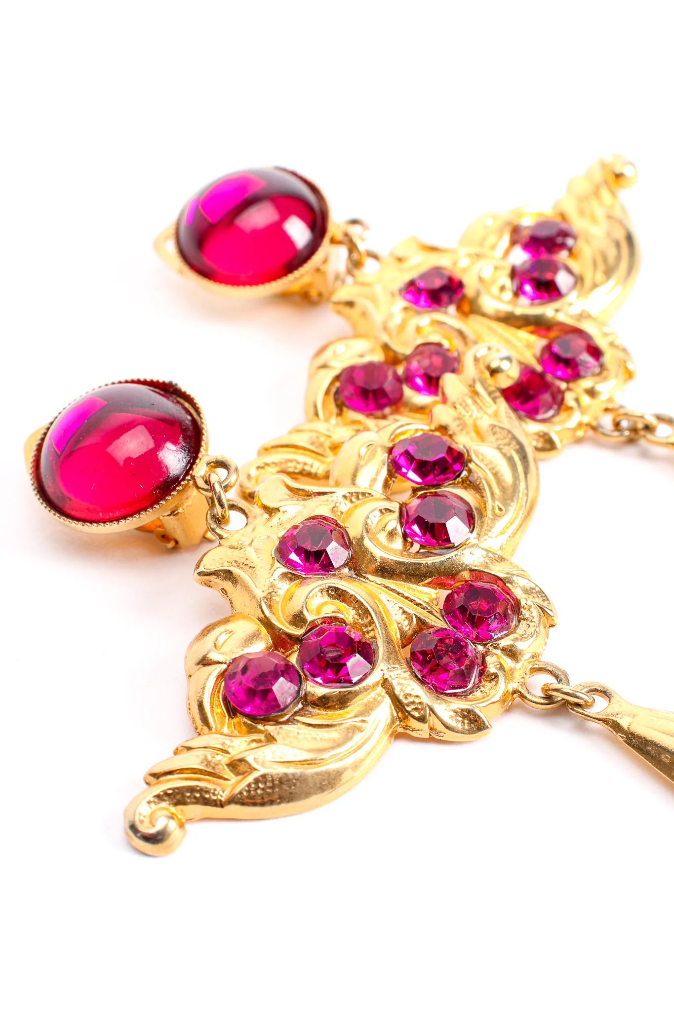 Baroque Wing Drop Earrings - Image 7