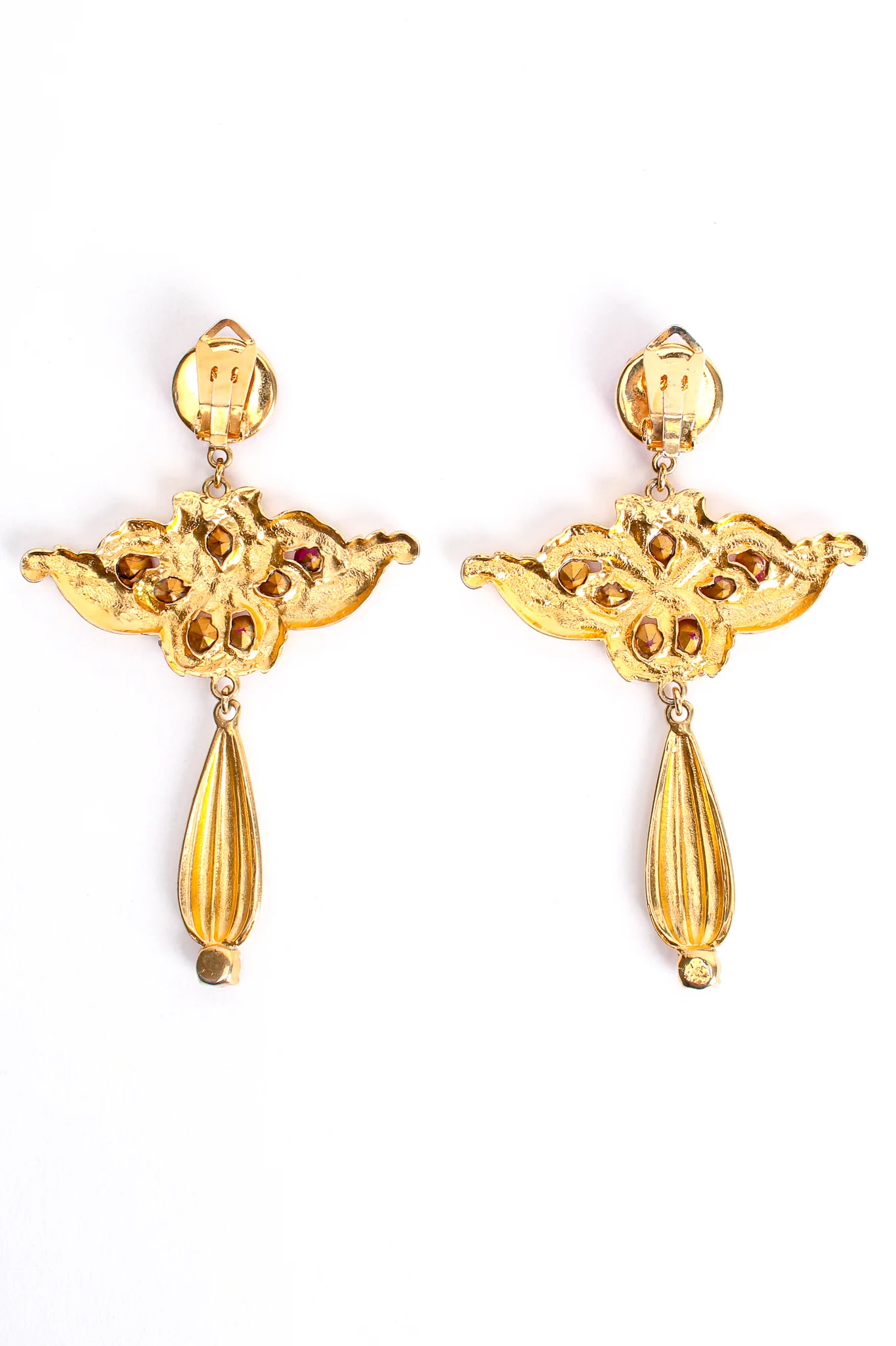 Baroque Wing Drop Earrings - Image 8