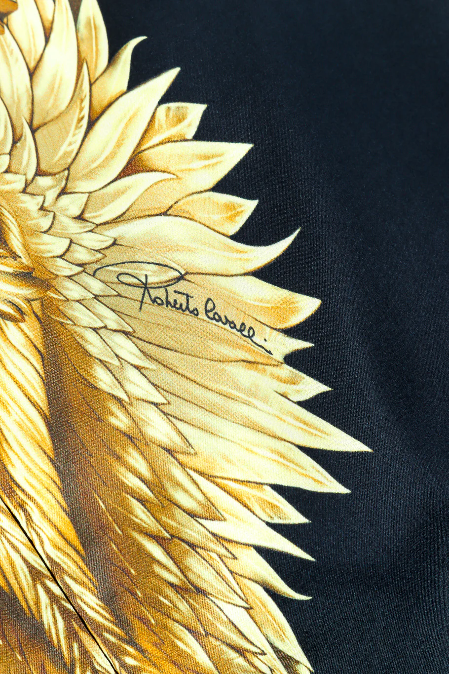 Baroque Wings Graphic Silk Dress - Image 6