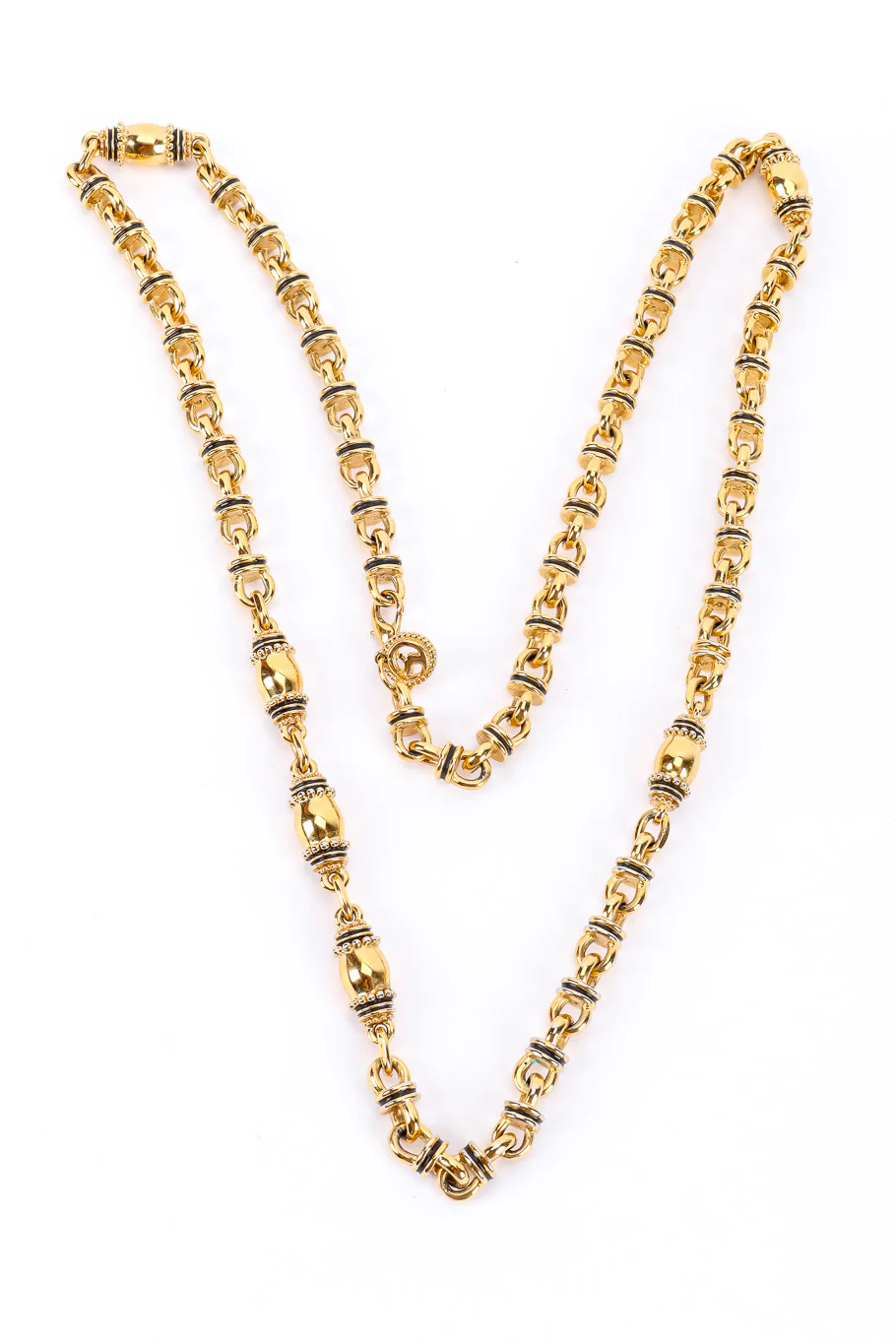 Barrel Link Chain Necklace - Image 3
