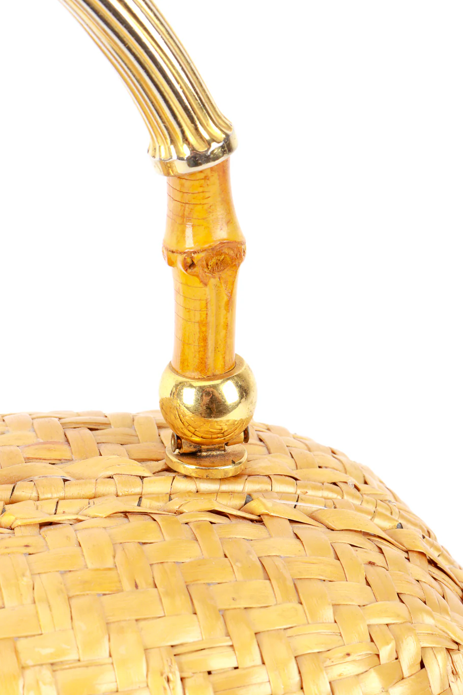 Basketweave Bamboo Handbag - Image 10