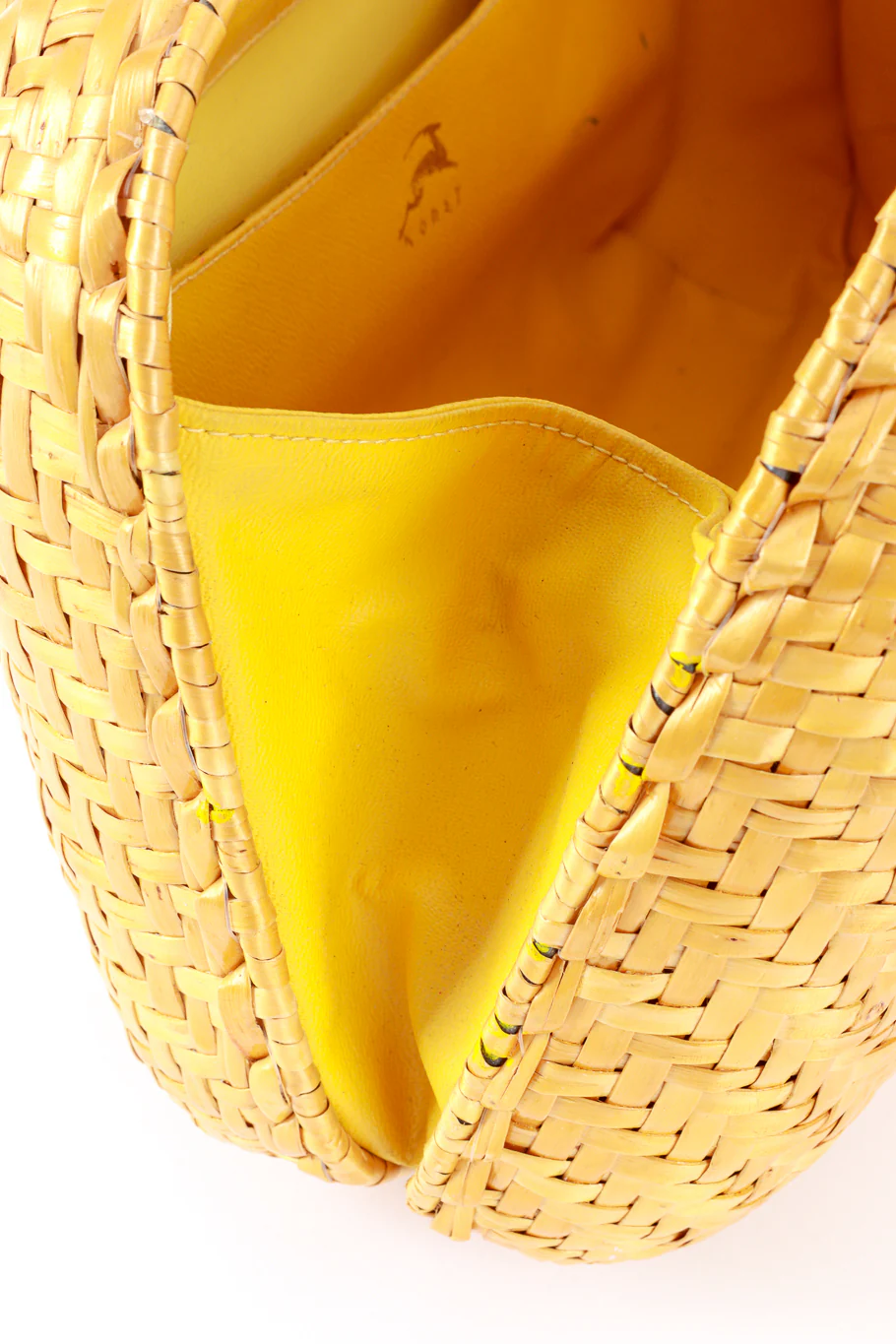 Basketweave Bamboo Handbag - Image 12