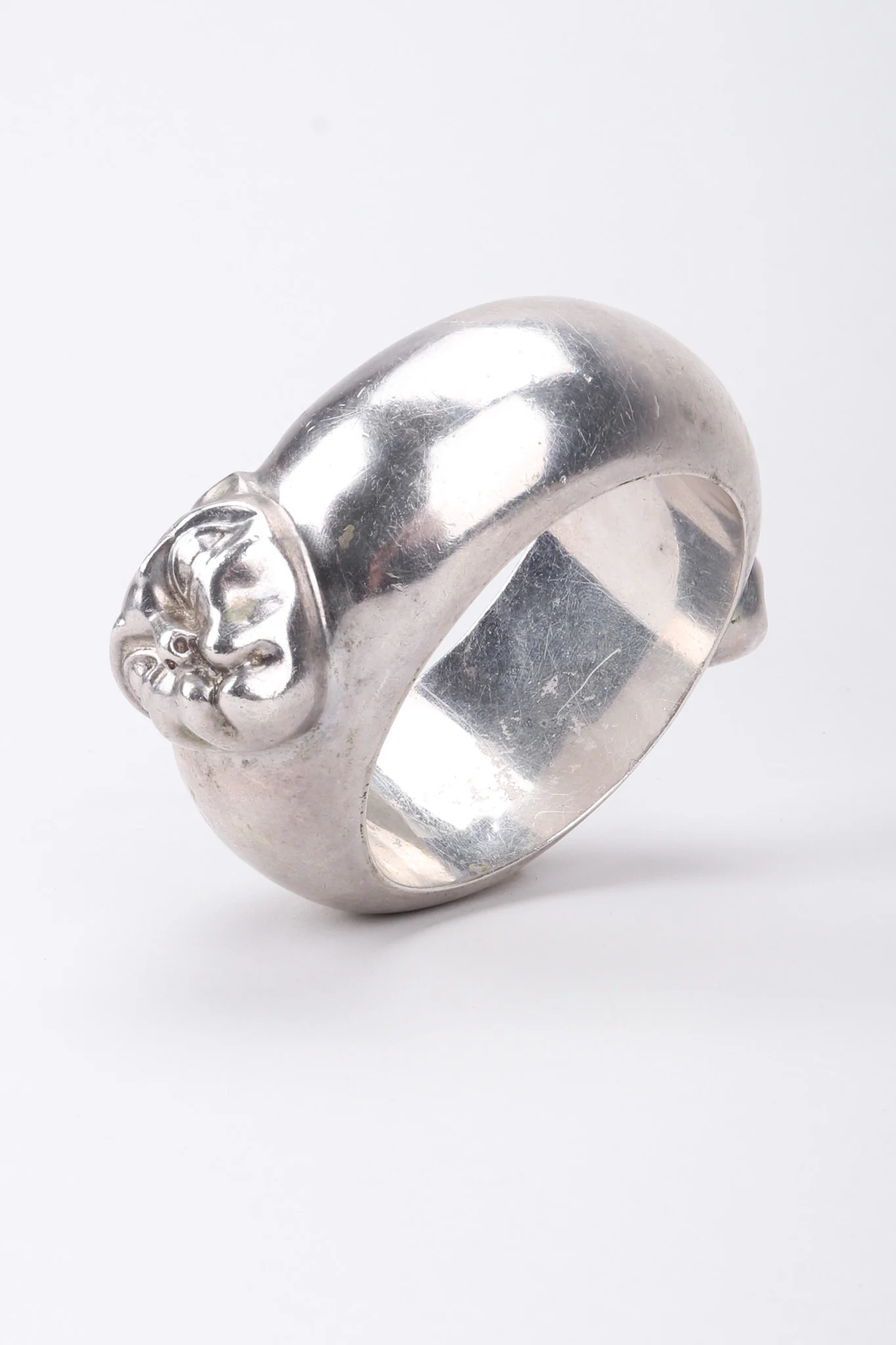 Sterling Bastet Cat Bangle