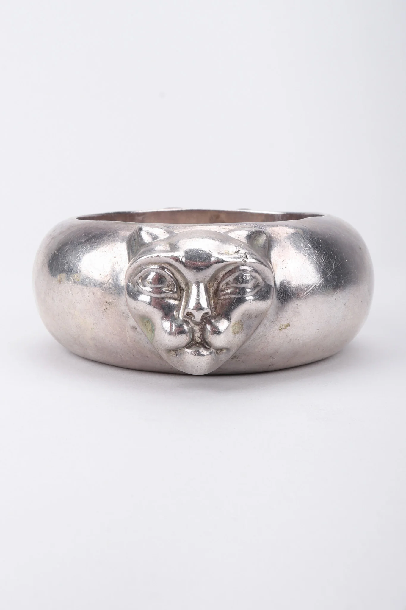Sterling Bastet Cat Bangle - Image 3