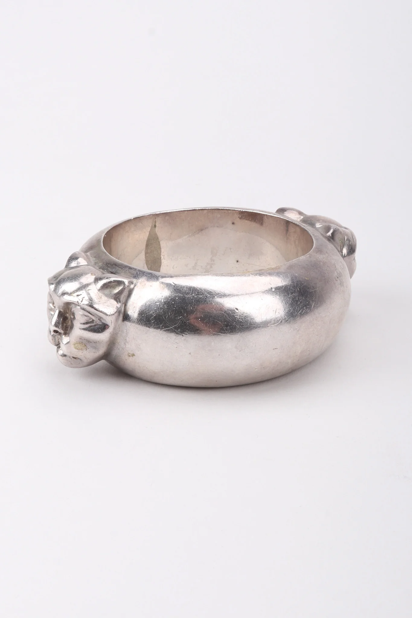 Sterling Bastet Cat Bangle - Image 4