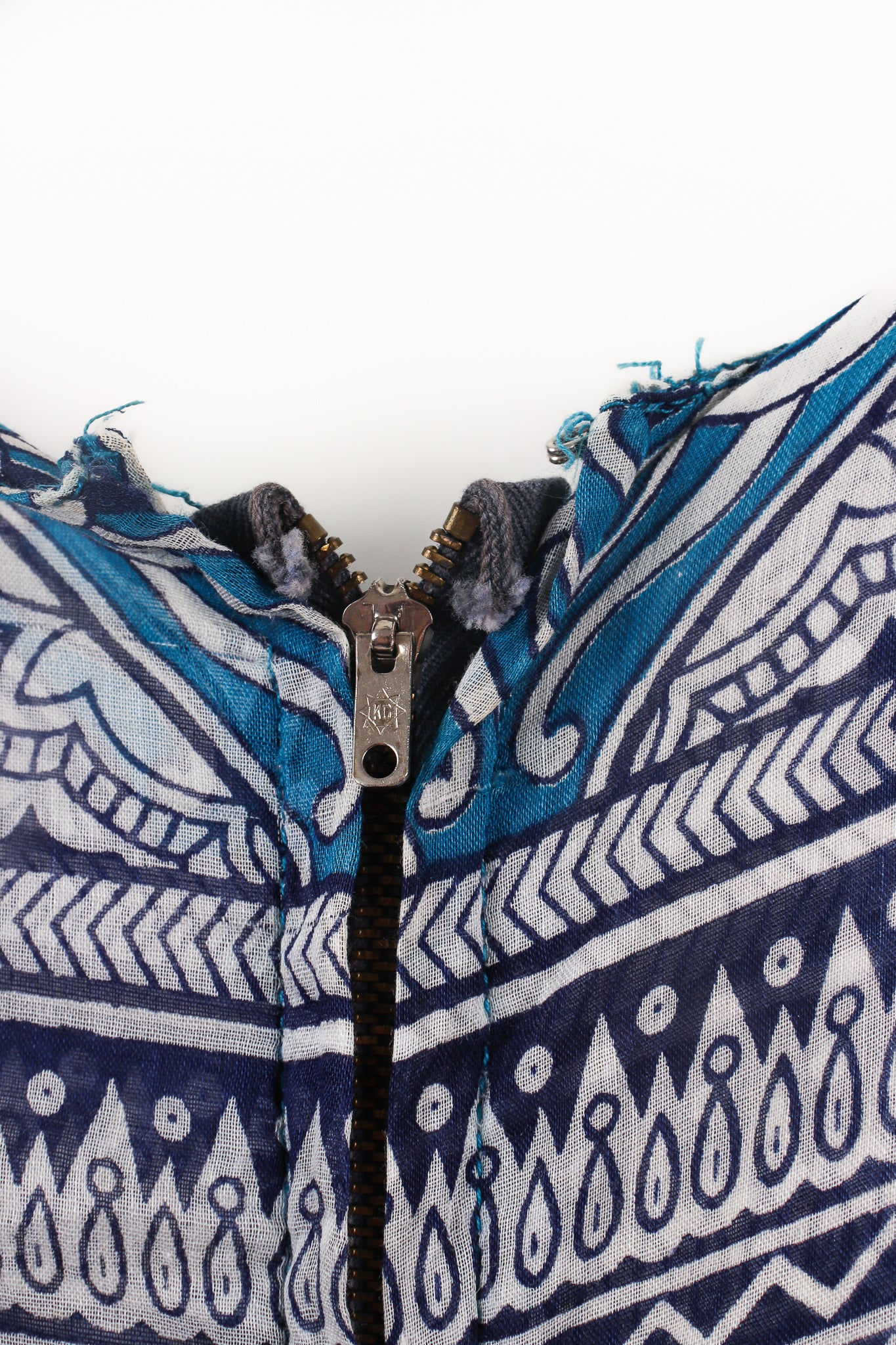 Batik Angel Sleeve Cotton Gauze Dress - Image 11