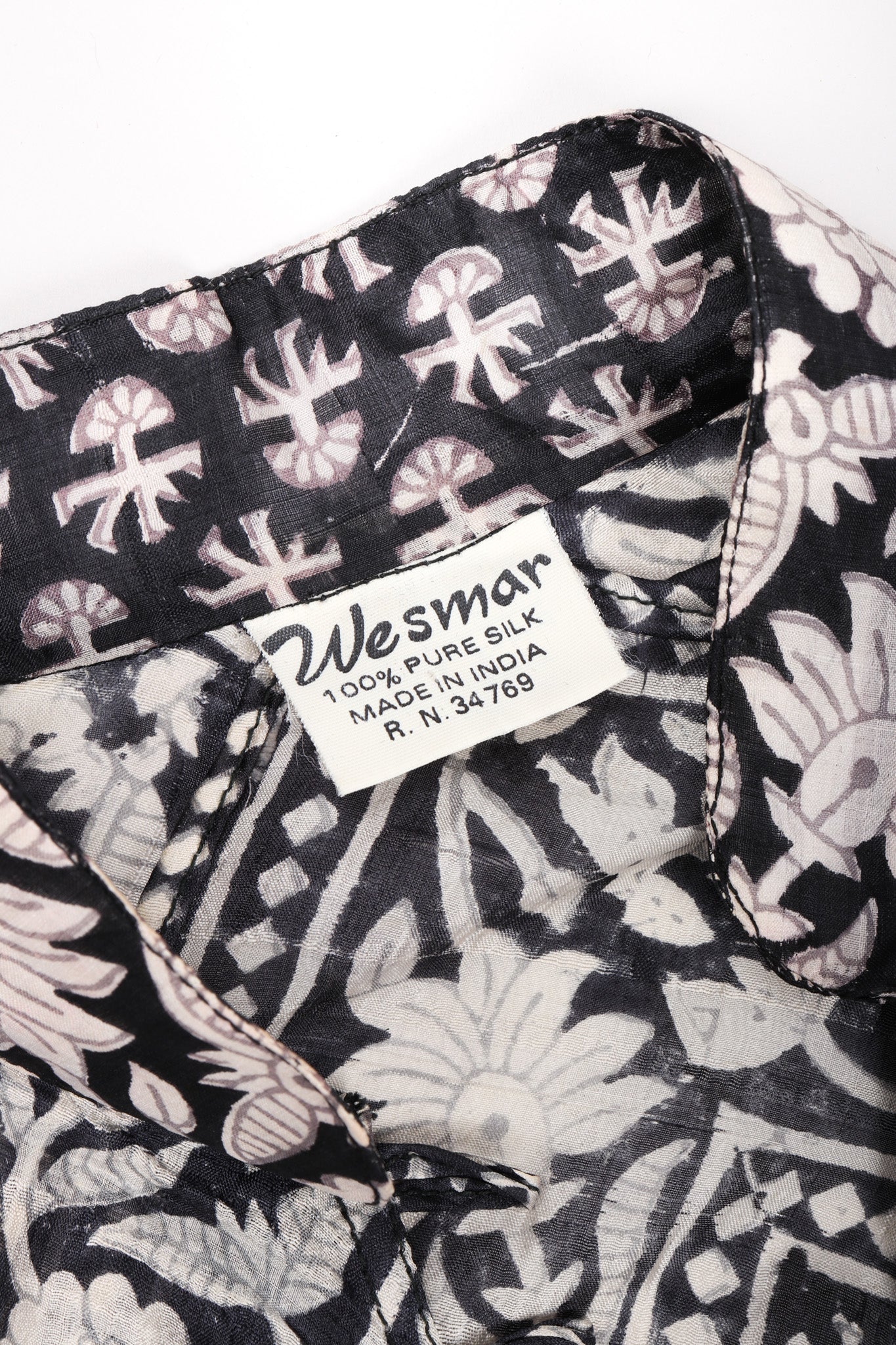 Batik Print Silk Habutai Dress - Image 16