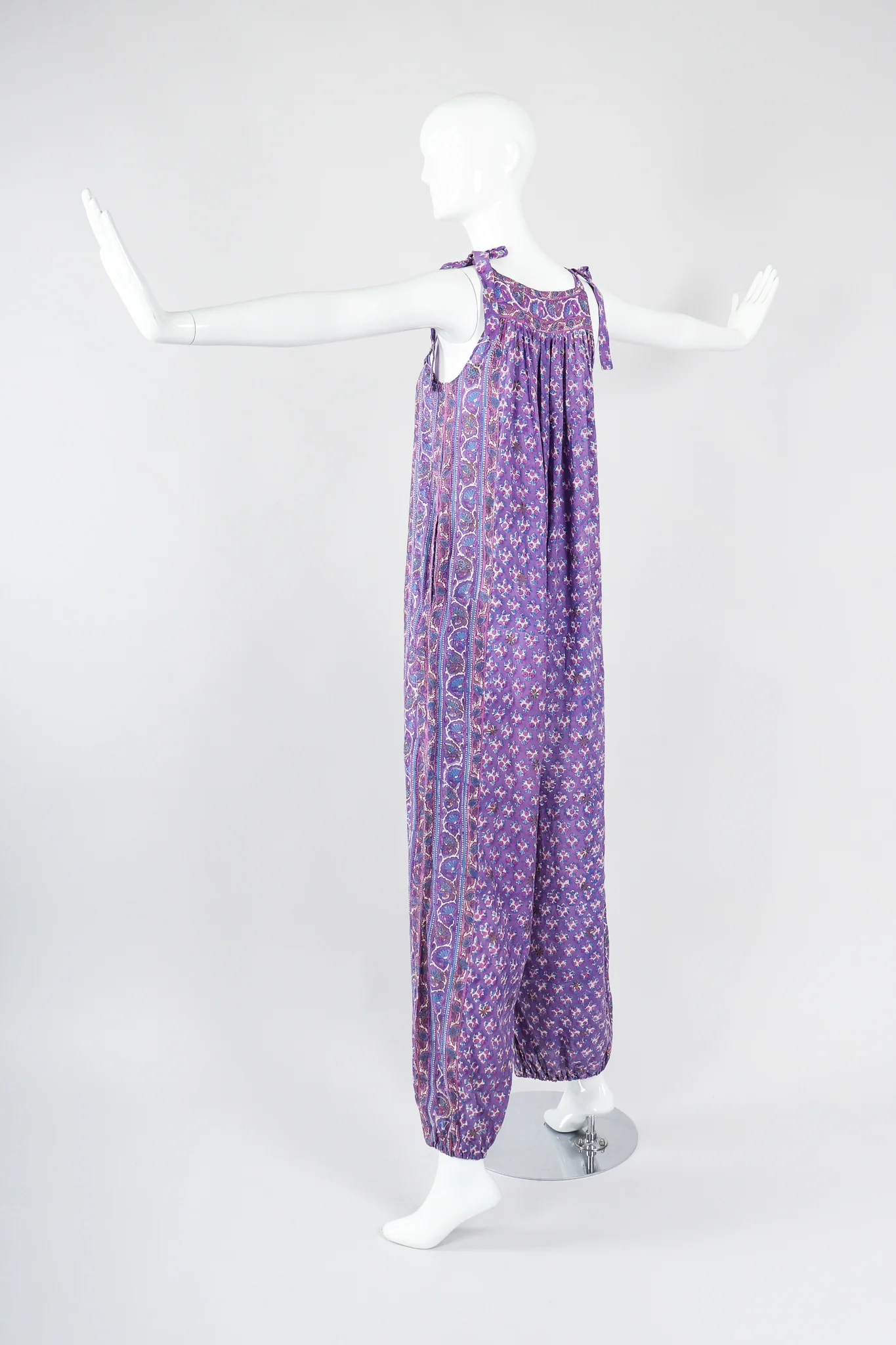 Batik Tie-Strap Jumpsuit - Image 4