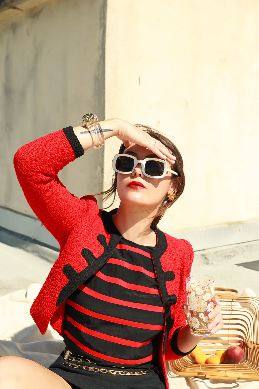 Battalion Bouclé Cardigan Jacket - Image 2