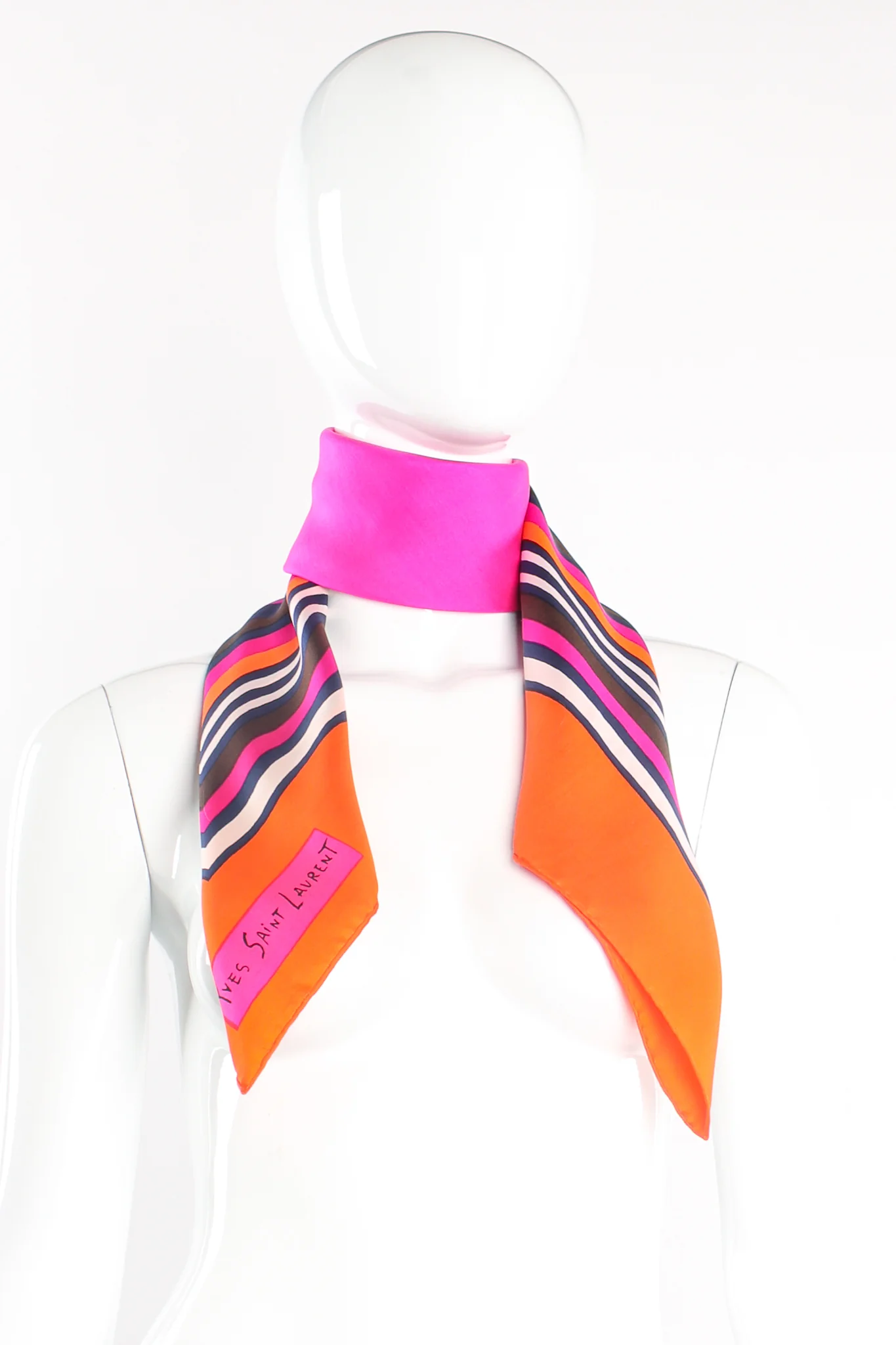 Bayadere Stripe Border Scarf - Image 4