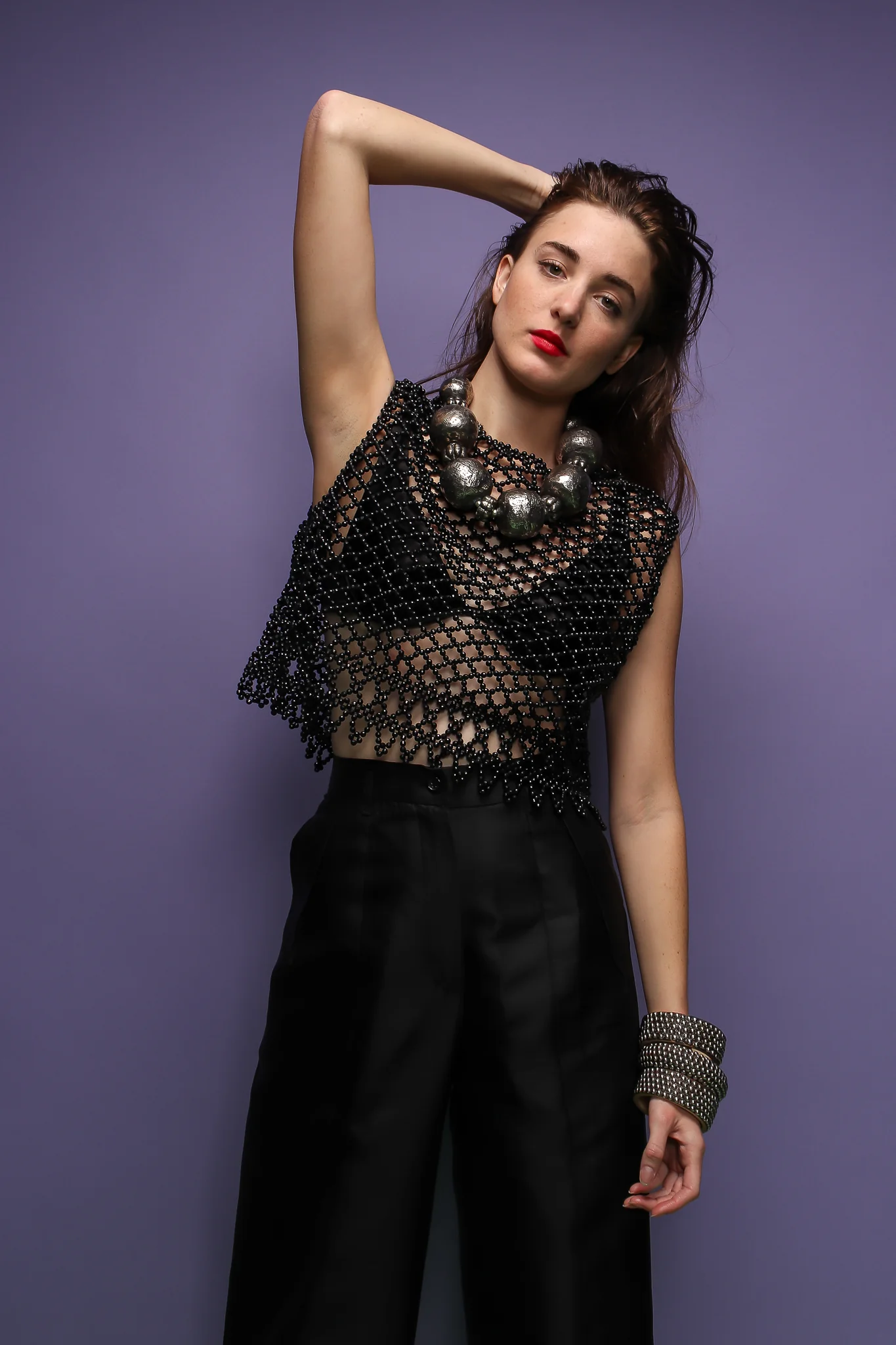 Bead Mesh Boxy Top - Image 4