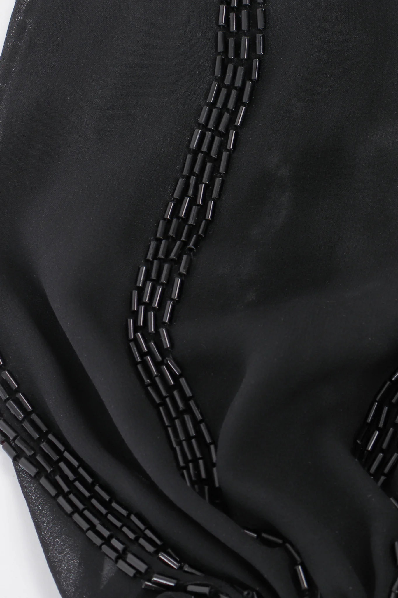 Bead Stripe Silk Chiffon Dress - Image 18