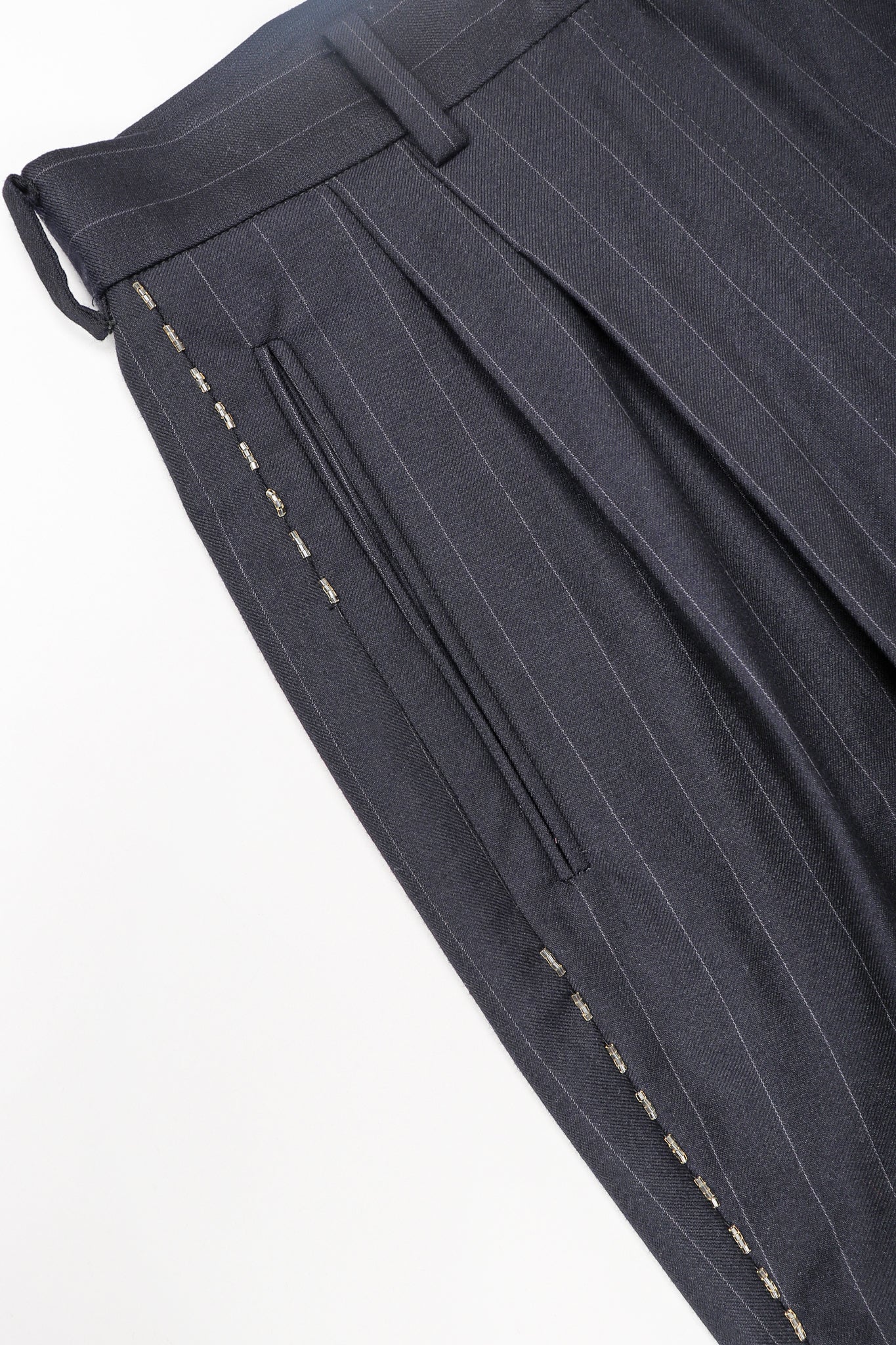 Bead-Tipped Pinstripe Suit - Image 15