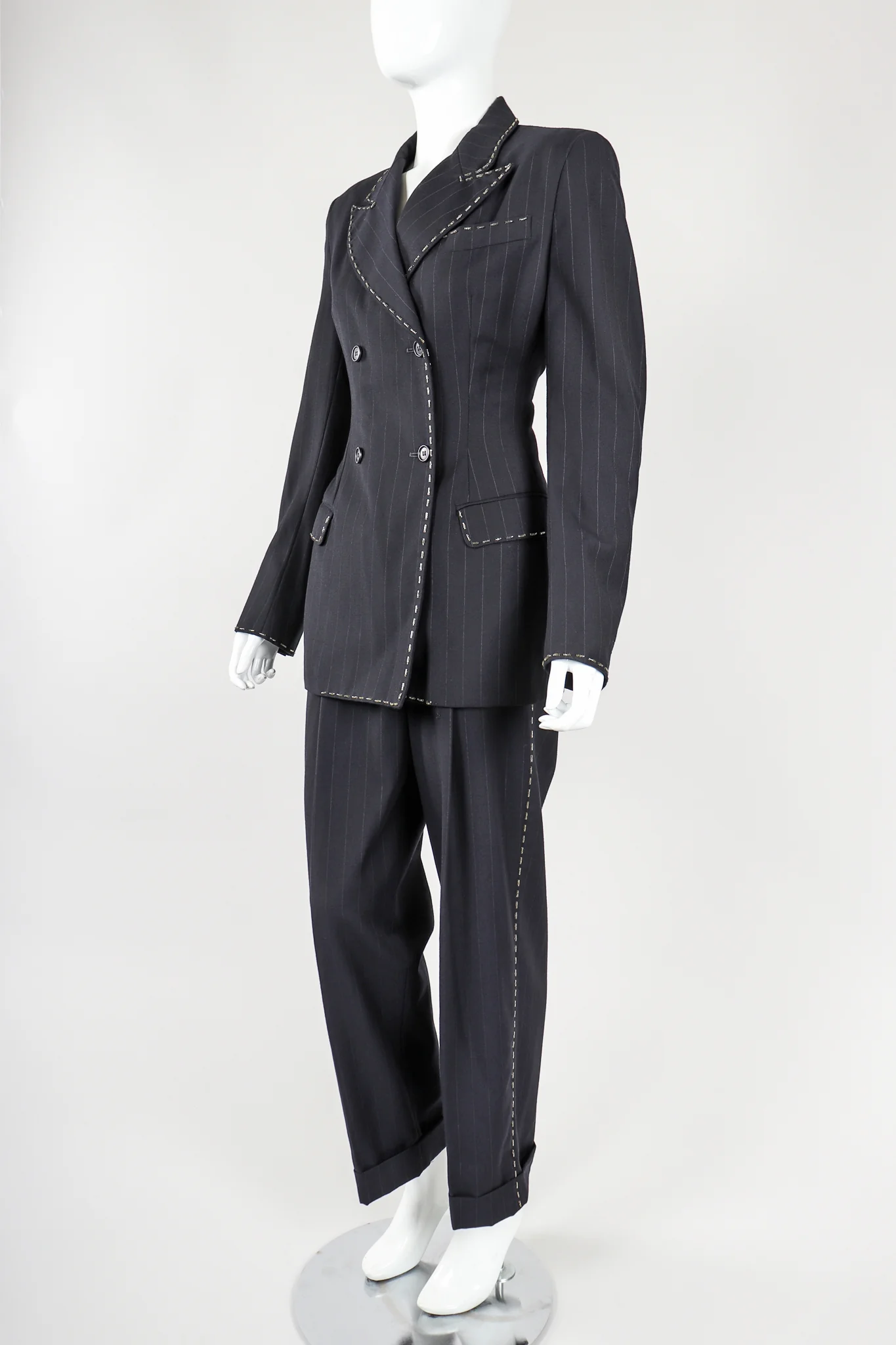 Bead-Tipped Pinstripe Suit - Image 2