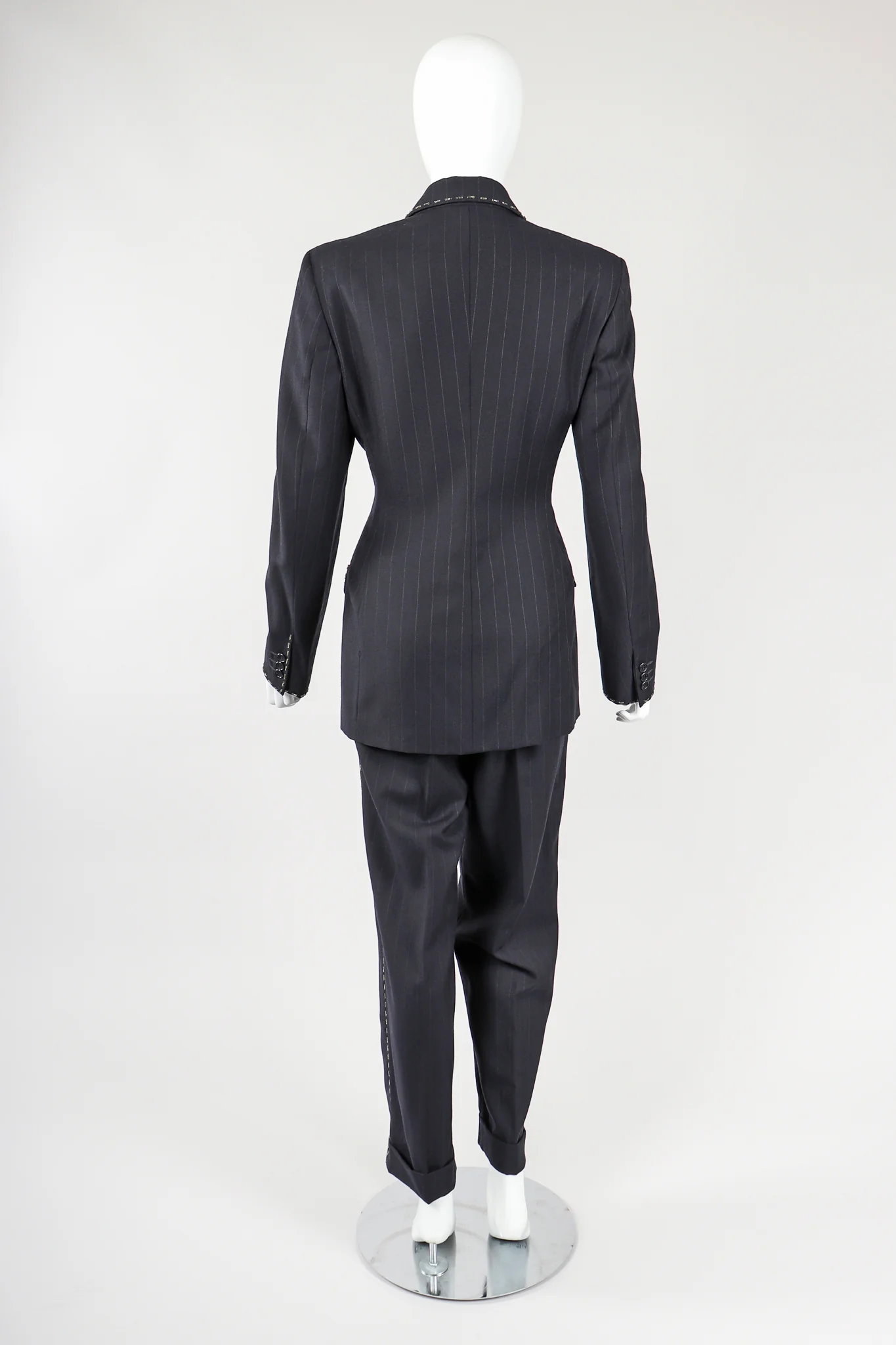 Bead-Tipped Pinstripe Suit - Image 5