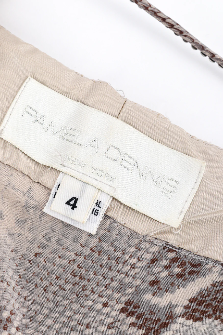 Beaded Bias Snake Print Dress - Image 10