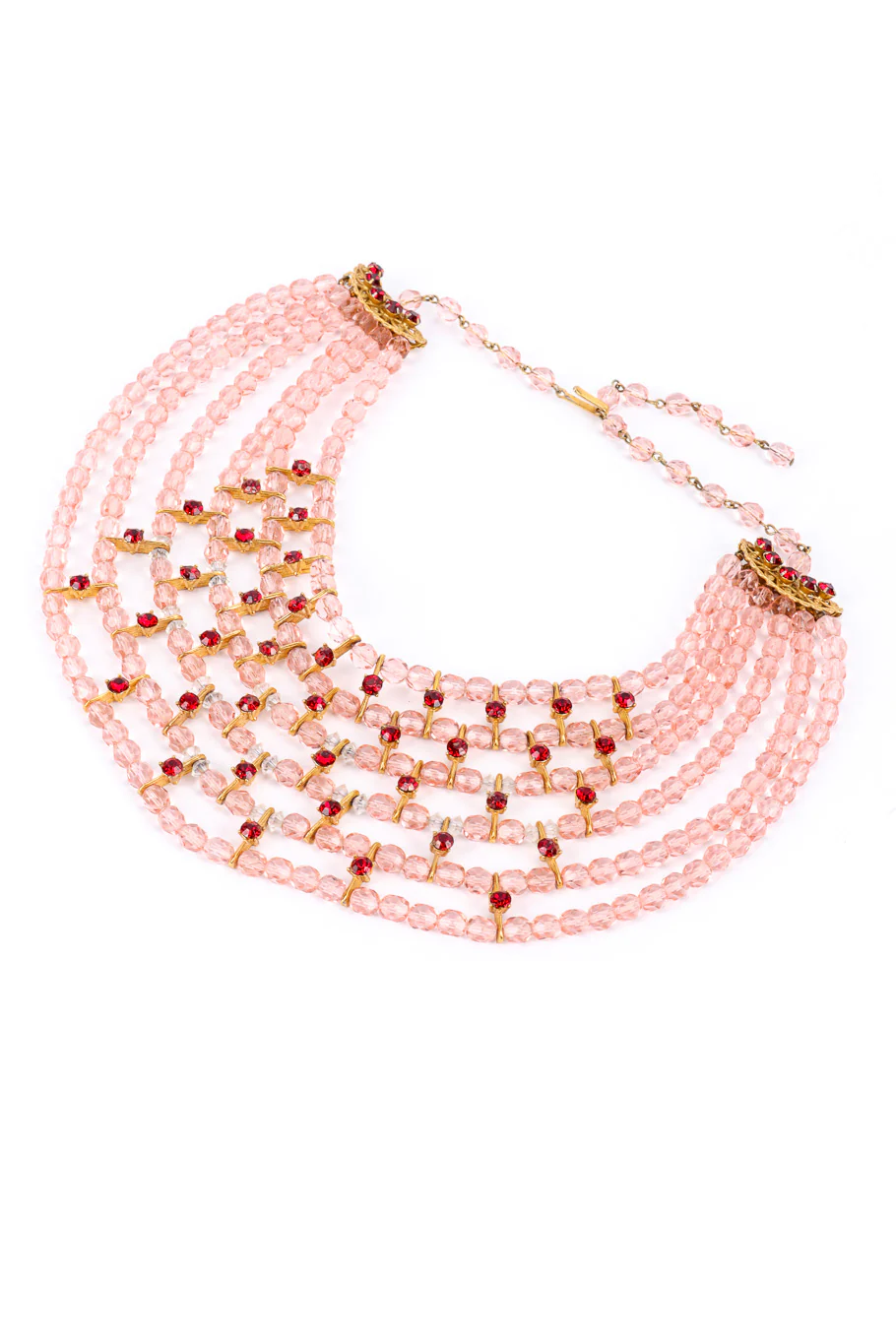 Beaded Bib Collar Necklace