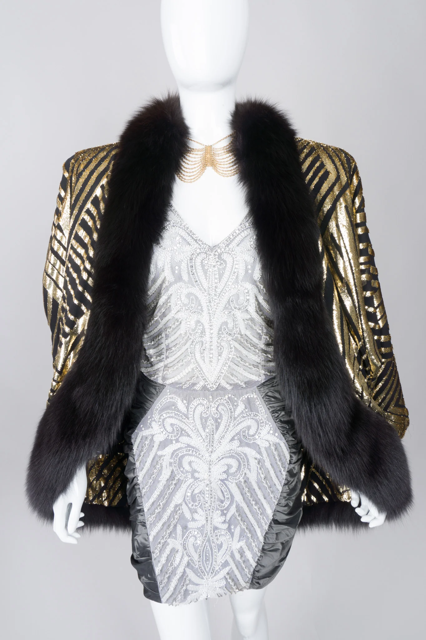 Beaded Bow Back Mini Dress - Image 14
