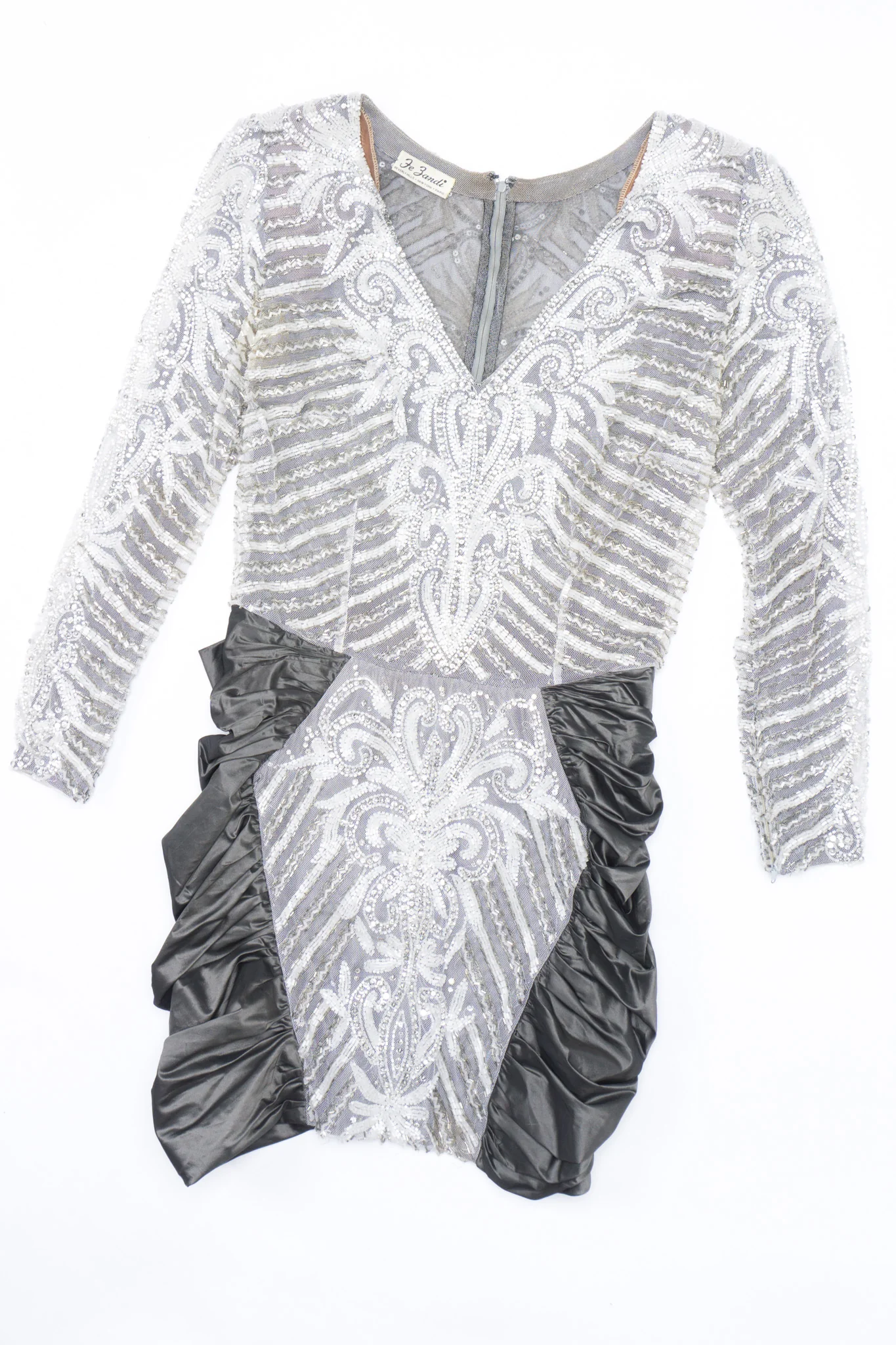 Beaded Bow Back Mini Dress - Image 16