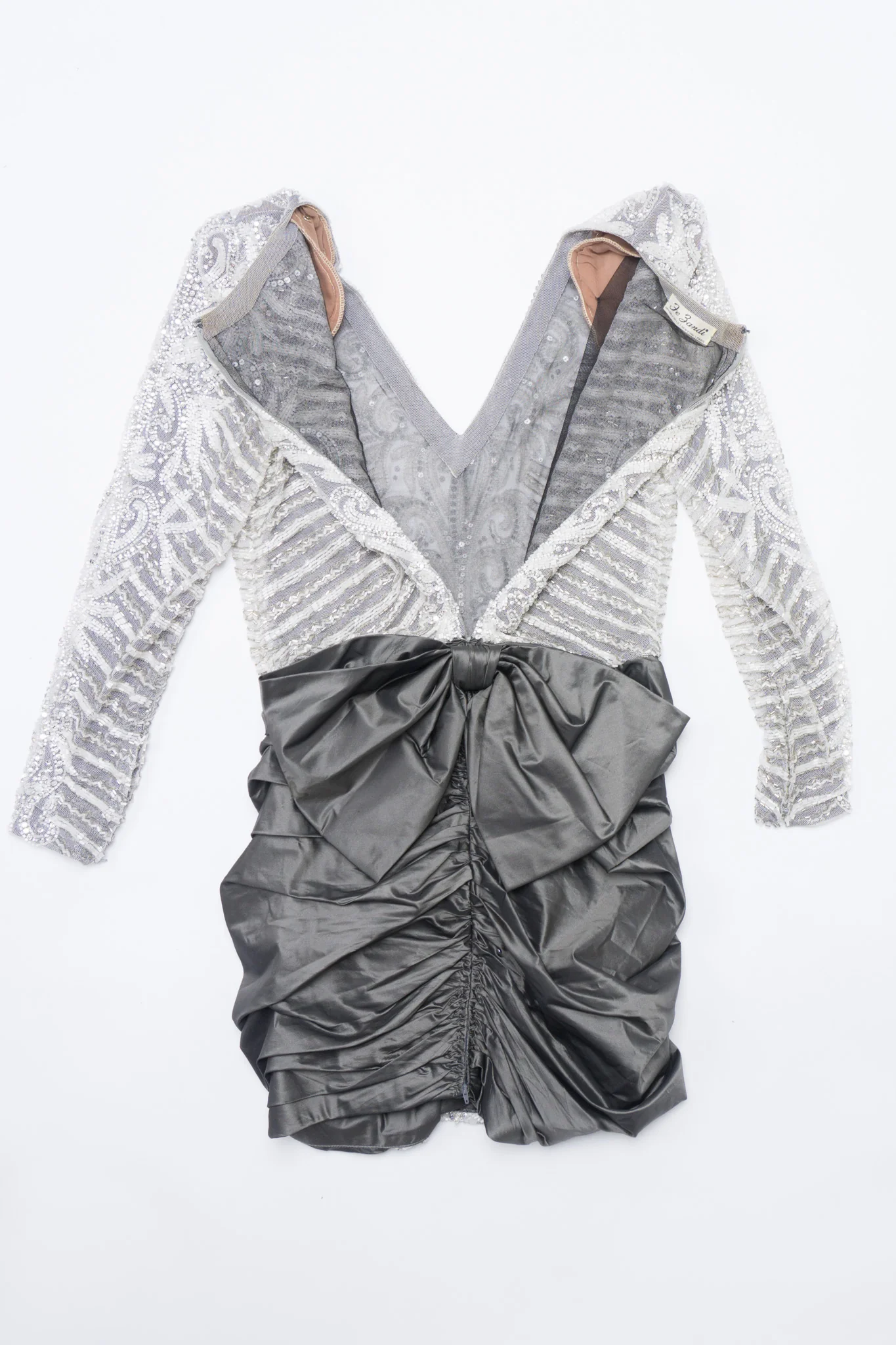 Beaded Bow Back Mini Dress - Image 17