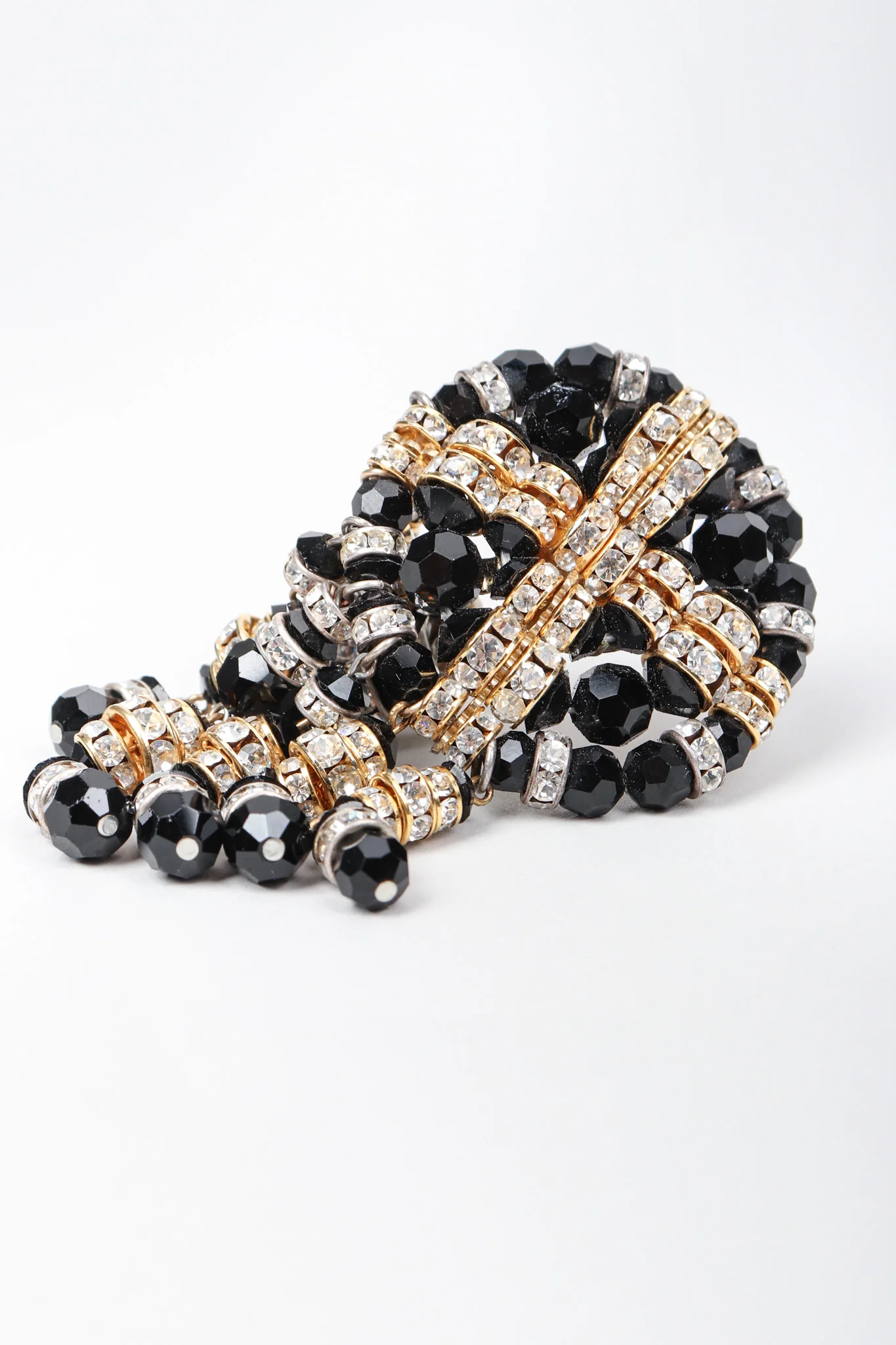 Beaded Button Fringe Earrings - Image 6