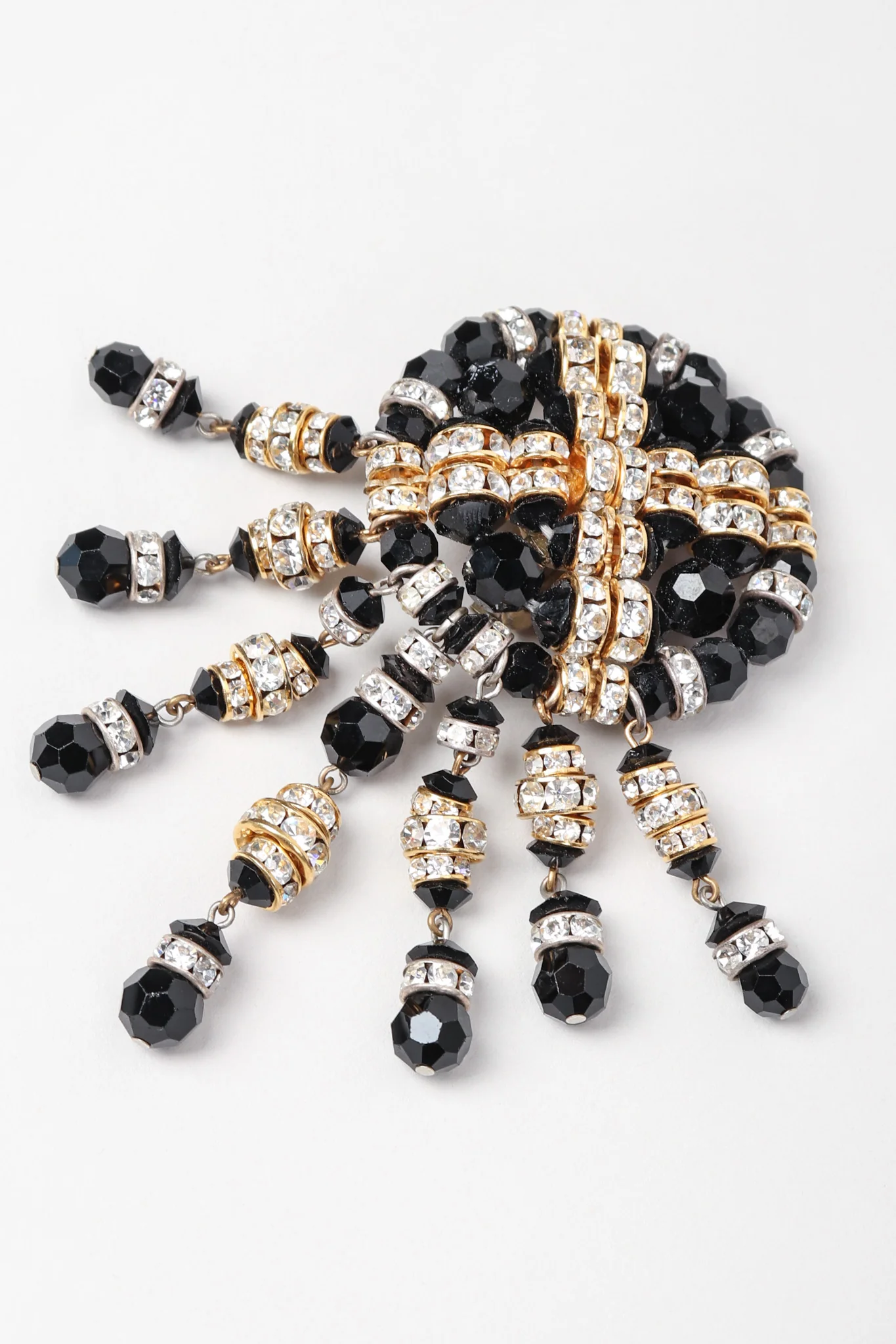 Beaded Button Fringe Earrings - Image 7