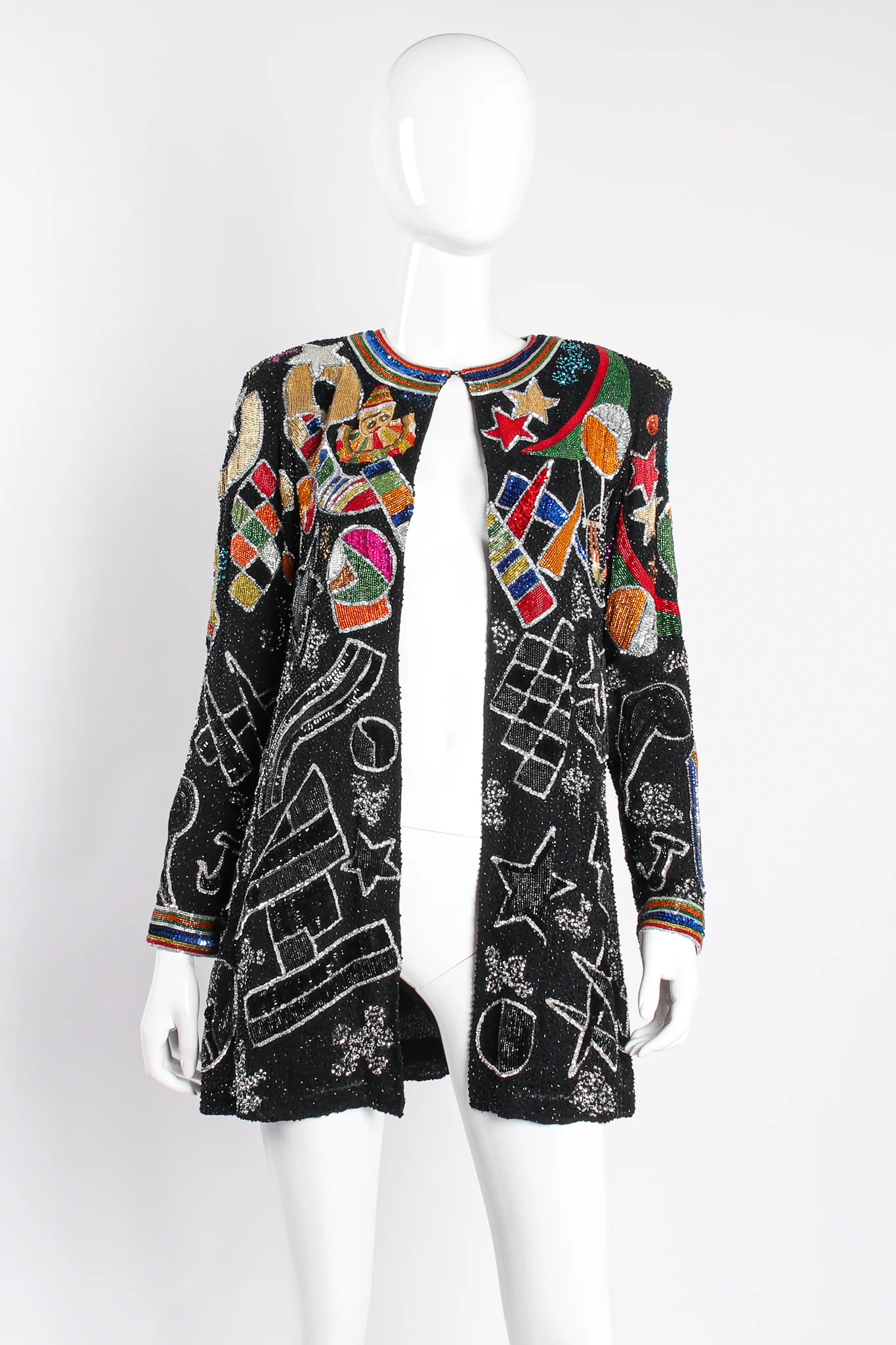 Beaded Circus Trapeze Jacket - Image 2