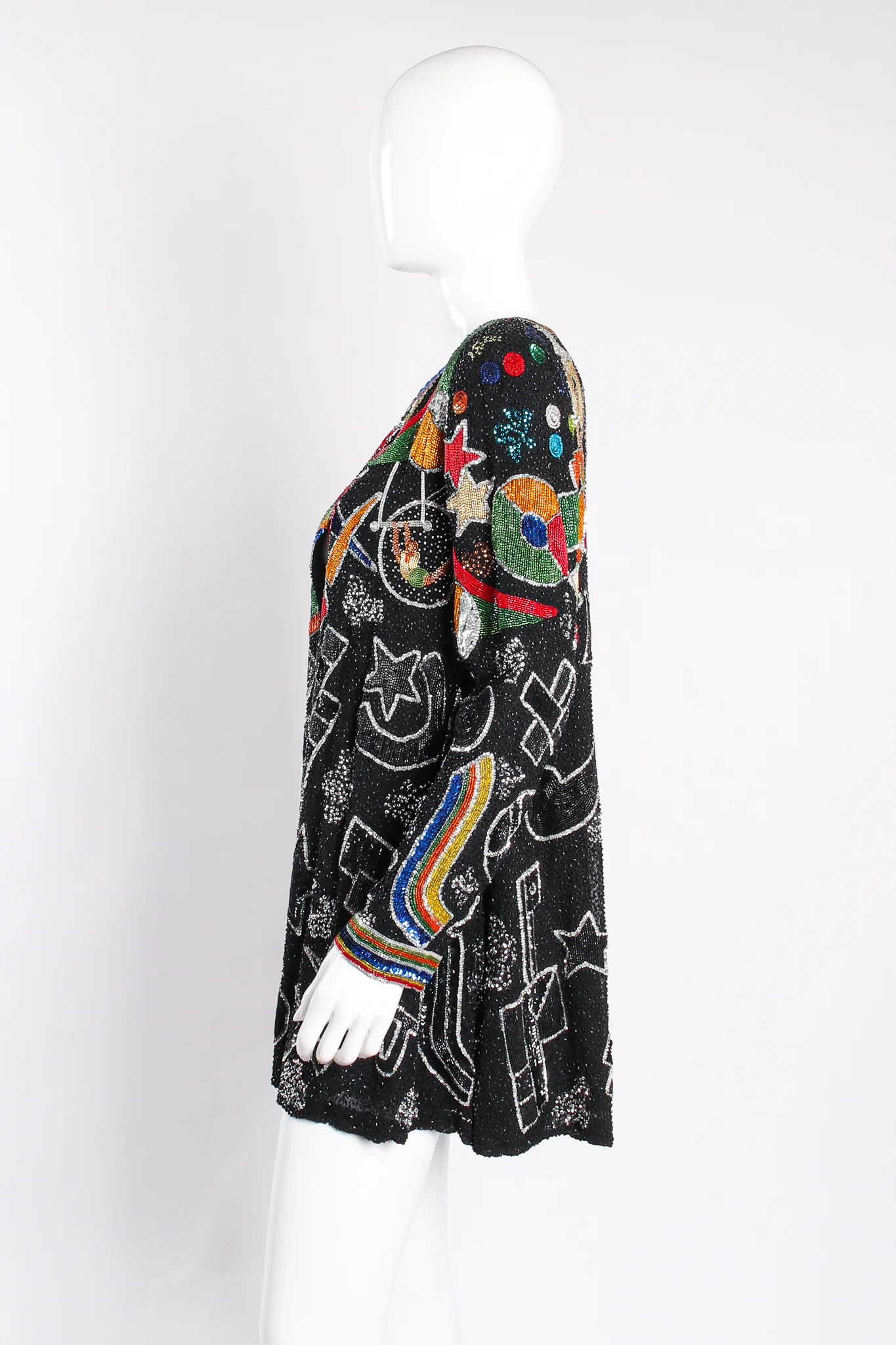 Beaded Circus Trapeze Jacket - Image 4