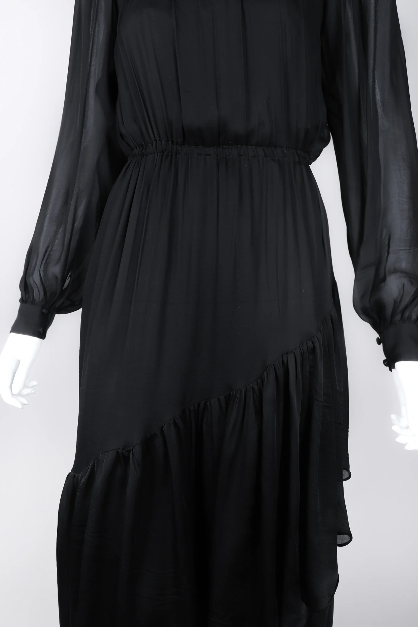 Beaded Collar Chiffon Dress - Image 24