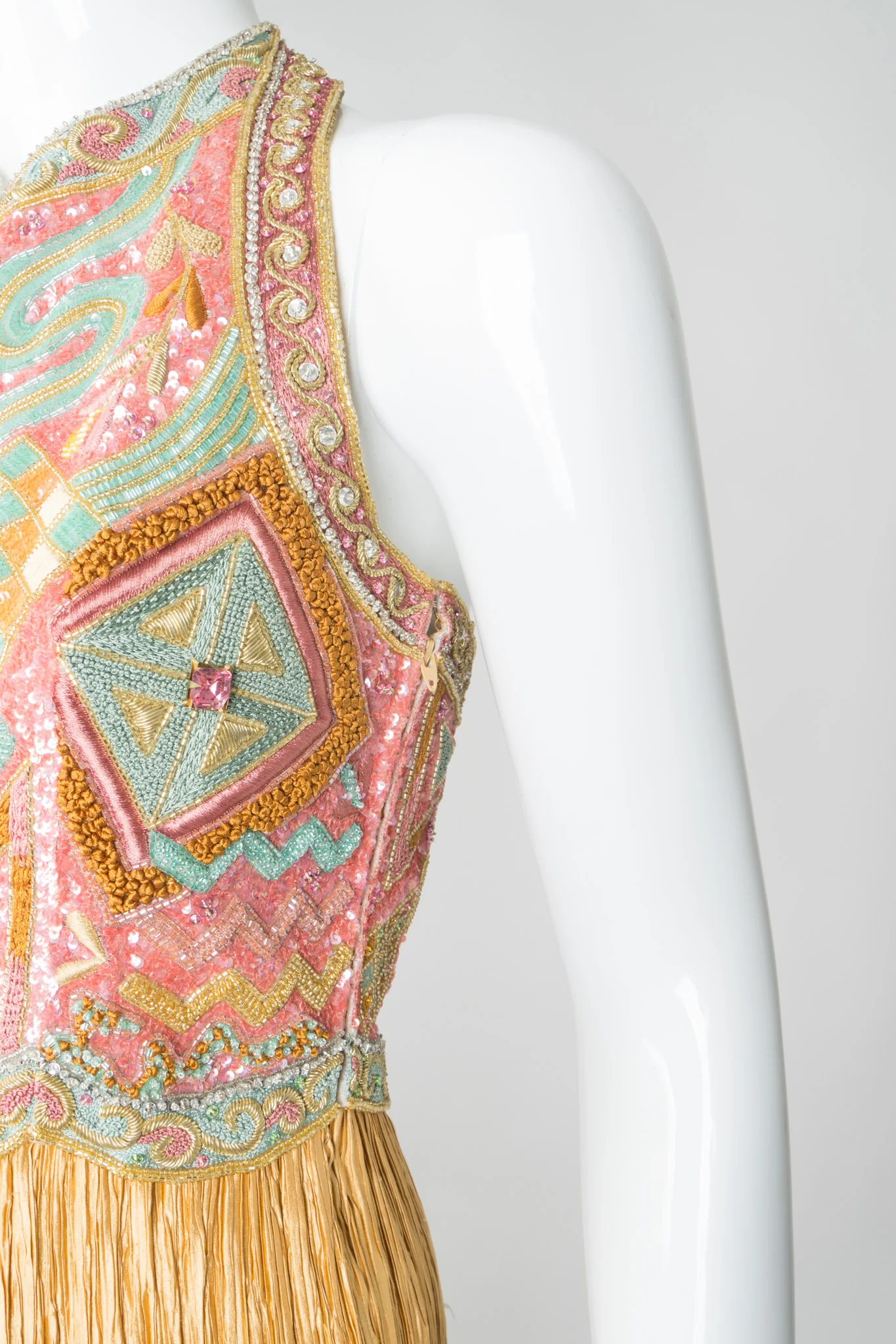 Beaded Column Halter Dress - Image 10