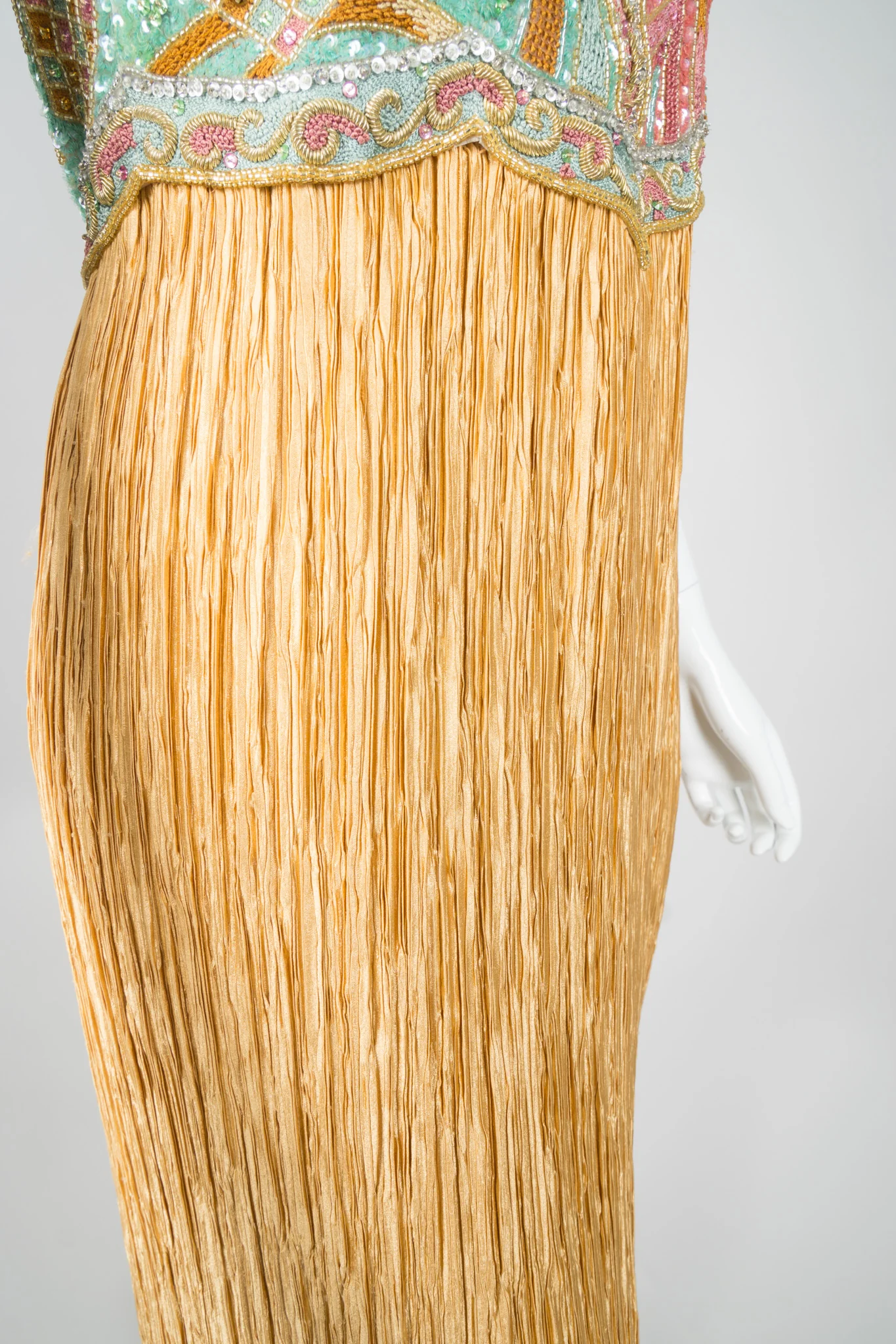 Beaded Column Halter Dress - Image 11