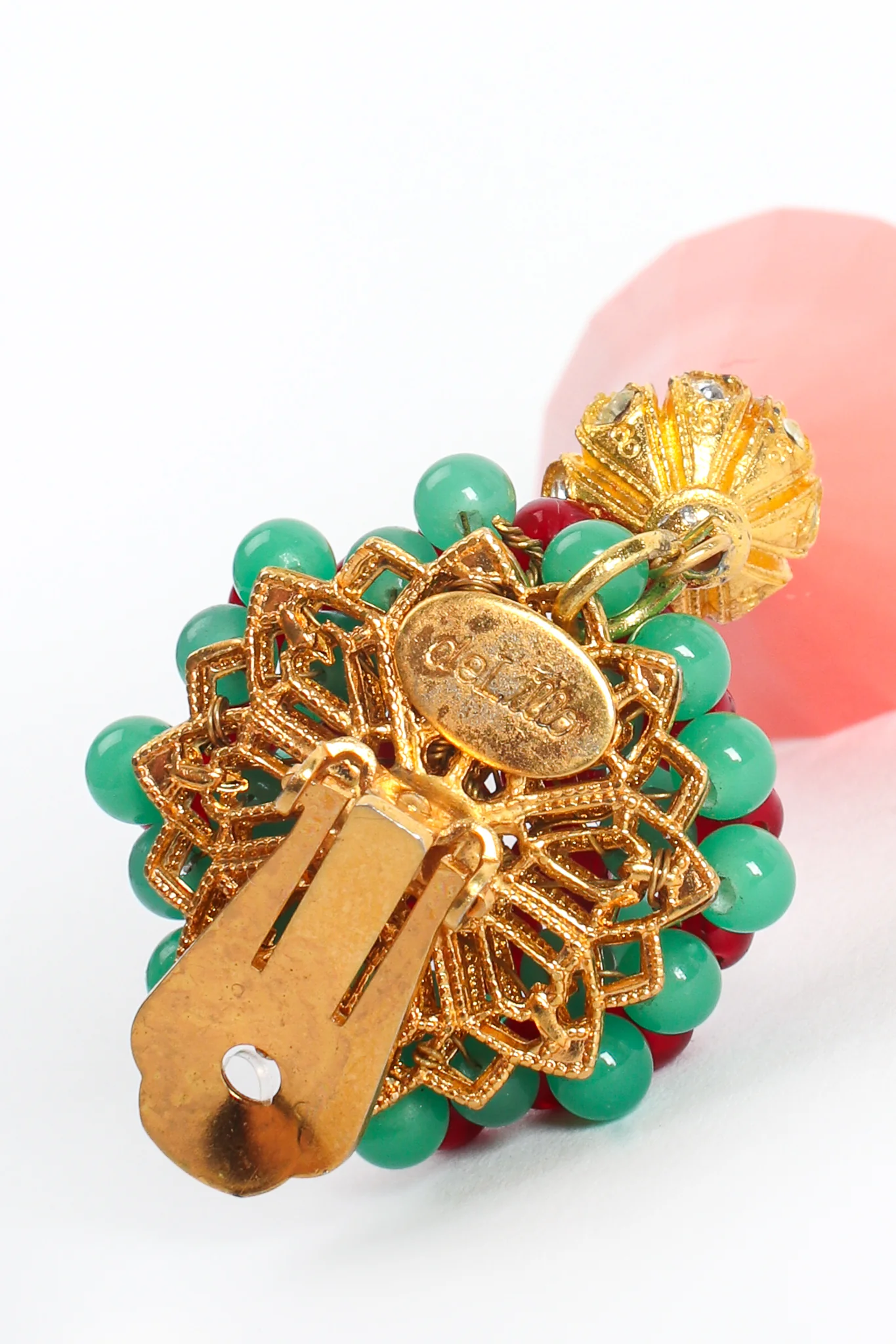 Beaded Cone Drop Earrings - Image 9