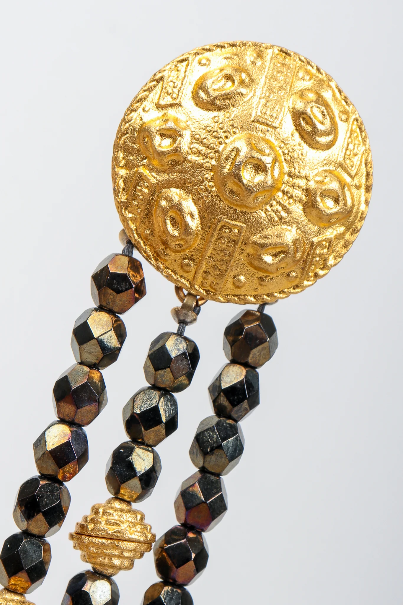 Extra-Long Beaded Drop Earrings - Image 4