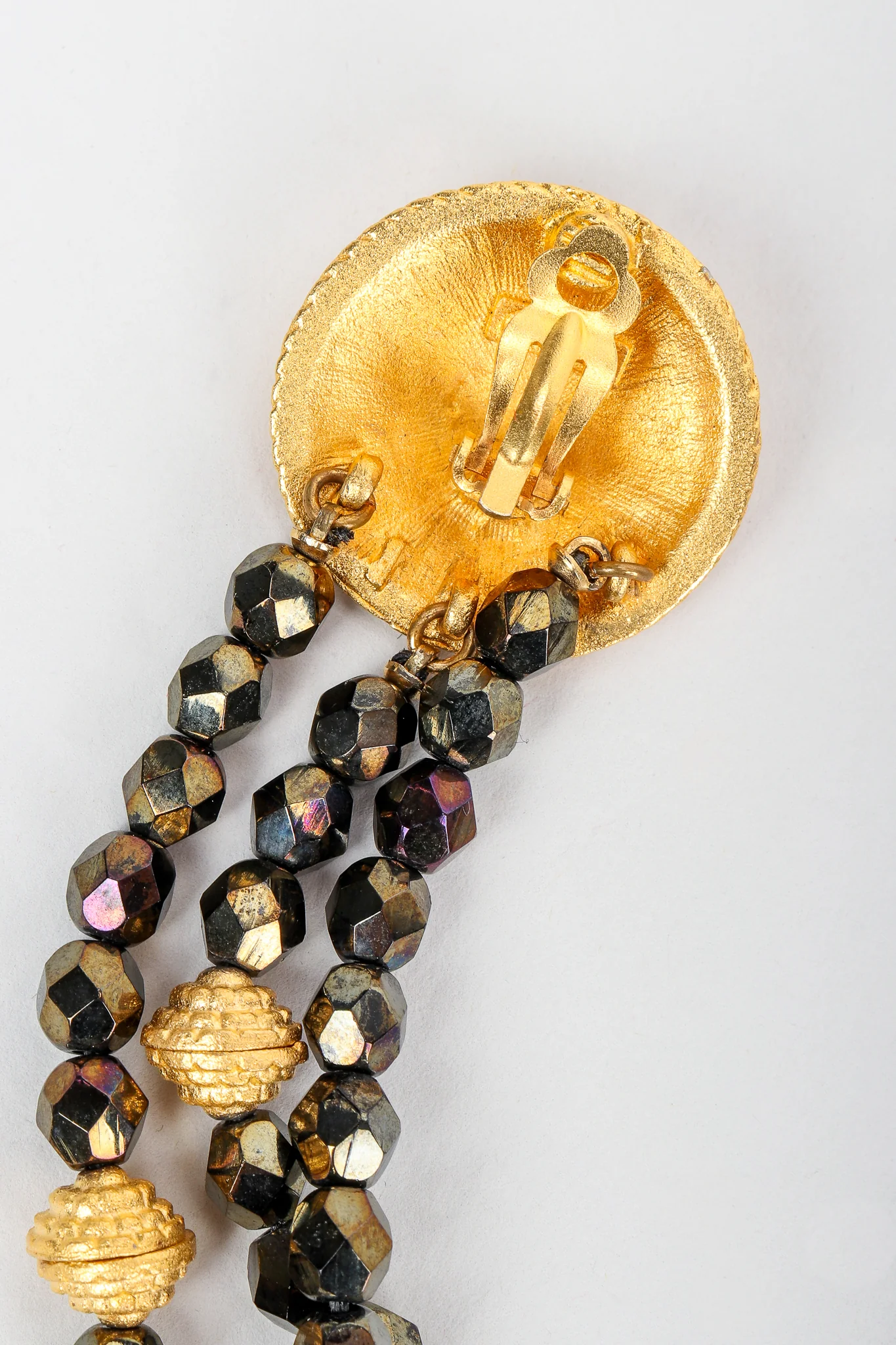 Extra-Long Beaded Drop Earrings - Image 6