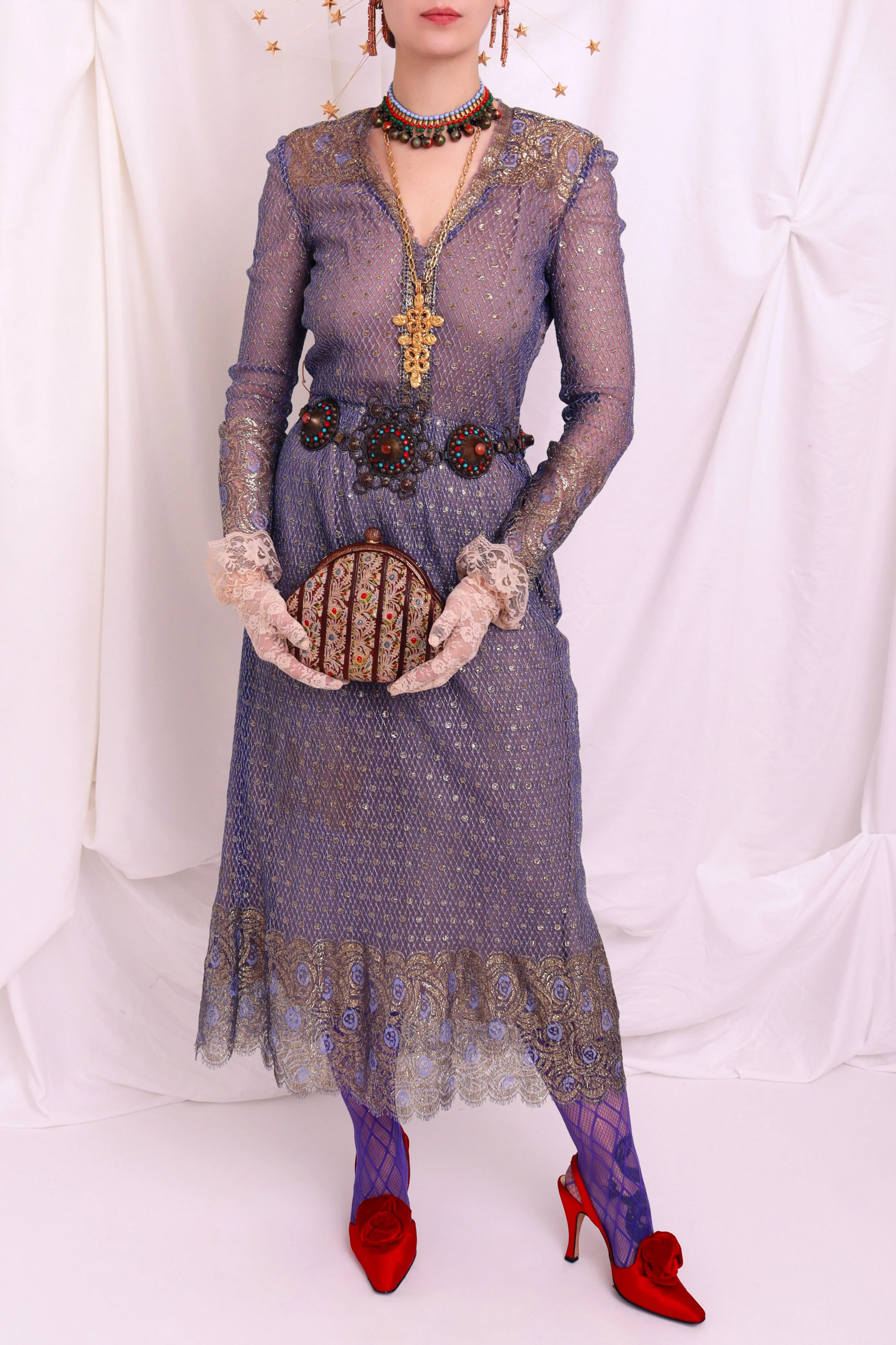 Beaded Dome Metal Belt - Image 2