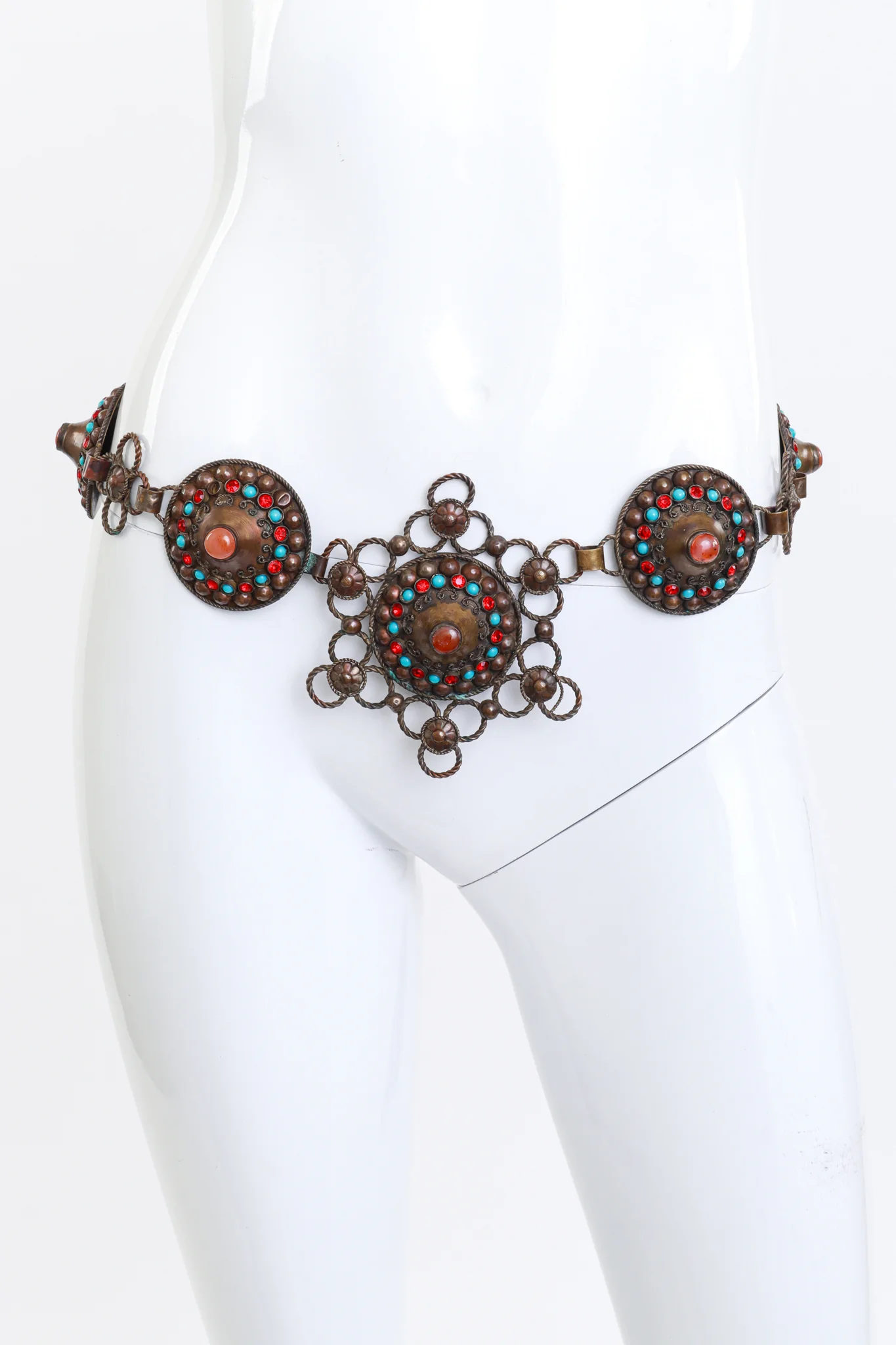 Beaded Dome Metal Belt - Image 3