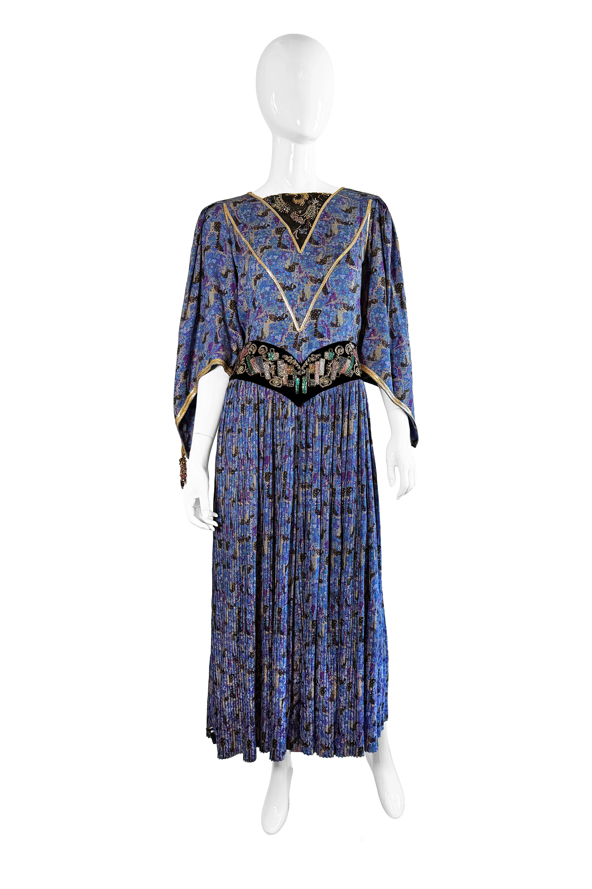 Beaded Dot Print Jumpsuit
