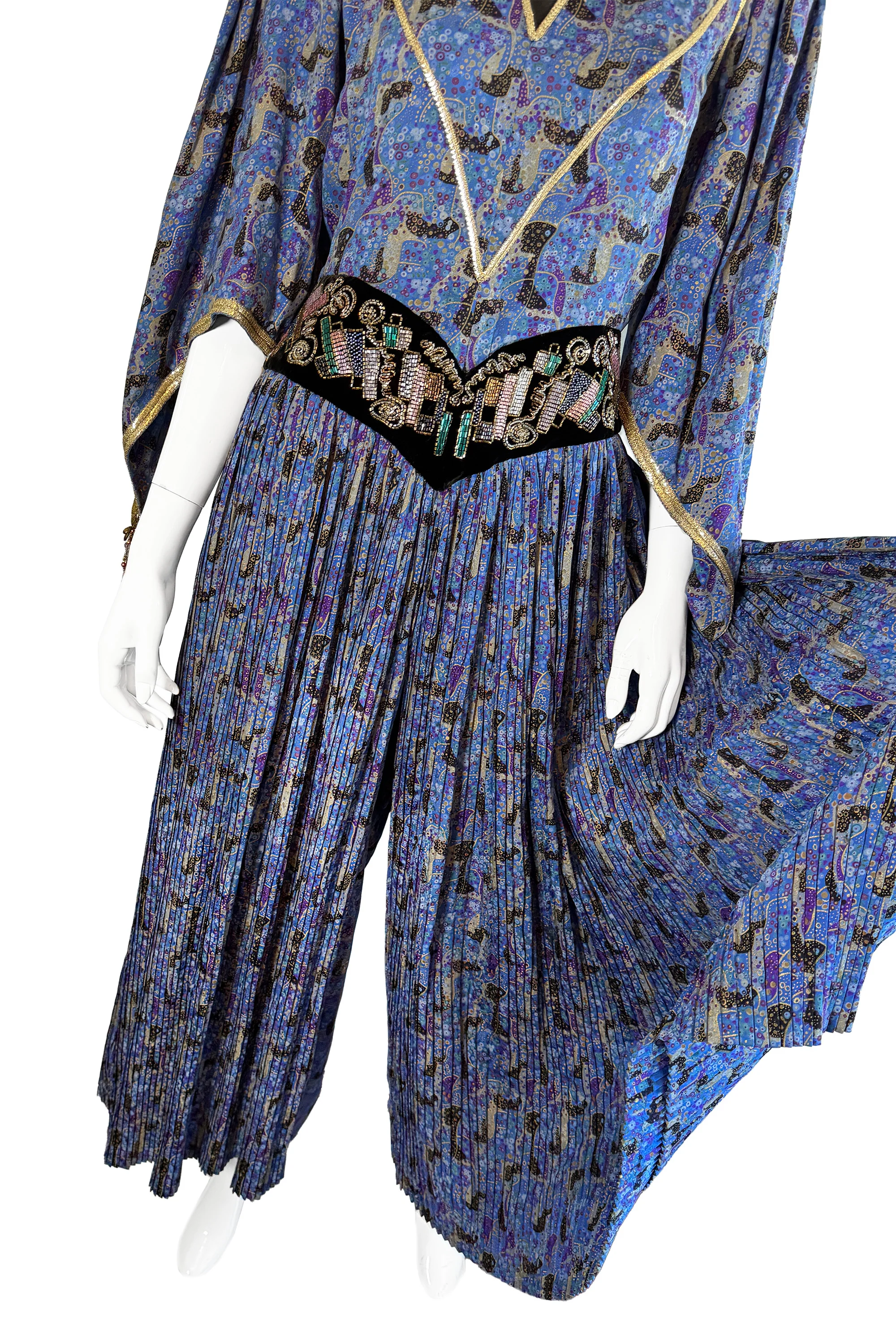 Beaded Dot Print Jumpsuit - Image 2