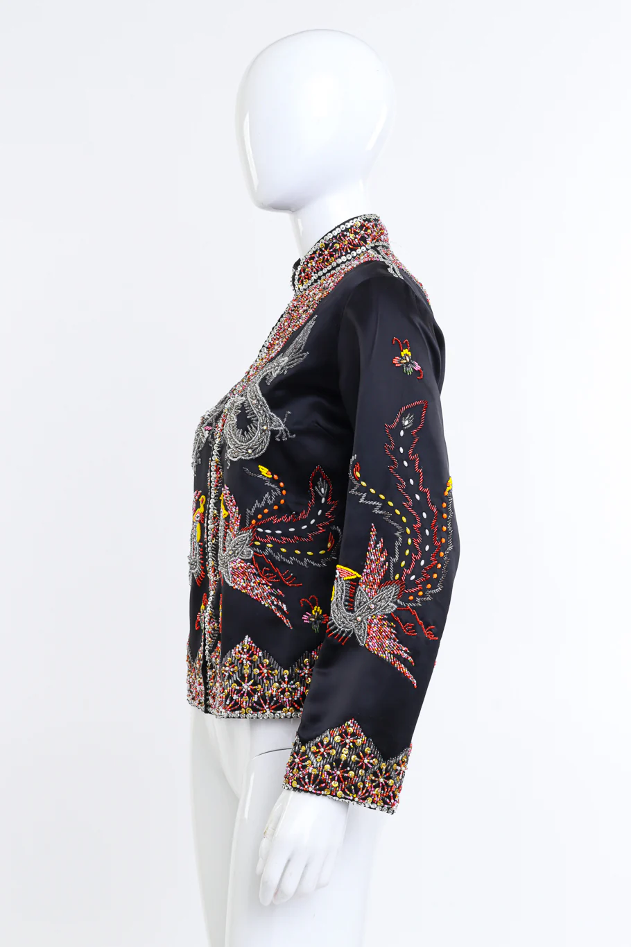 Beaded Dragon & Phoenix Jacket - Image 2