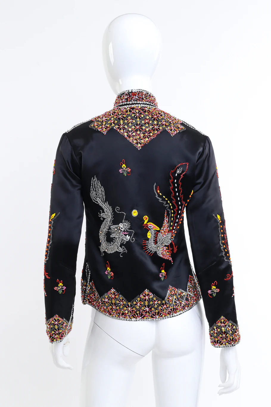 Beaded Dragon & Phoenix Jacket - Image 3