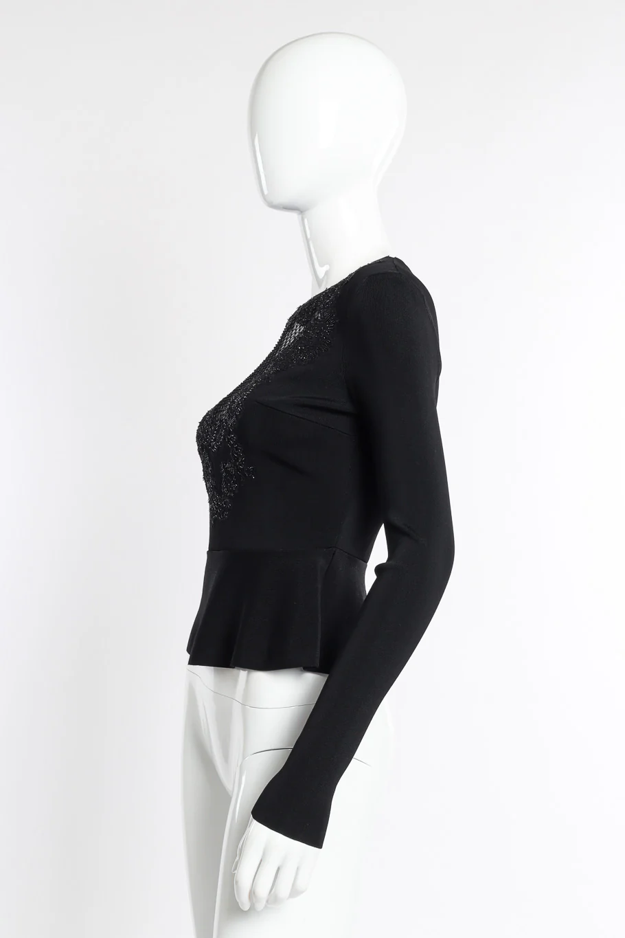 Beaded Fishnet Knit Top - Image 3