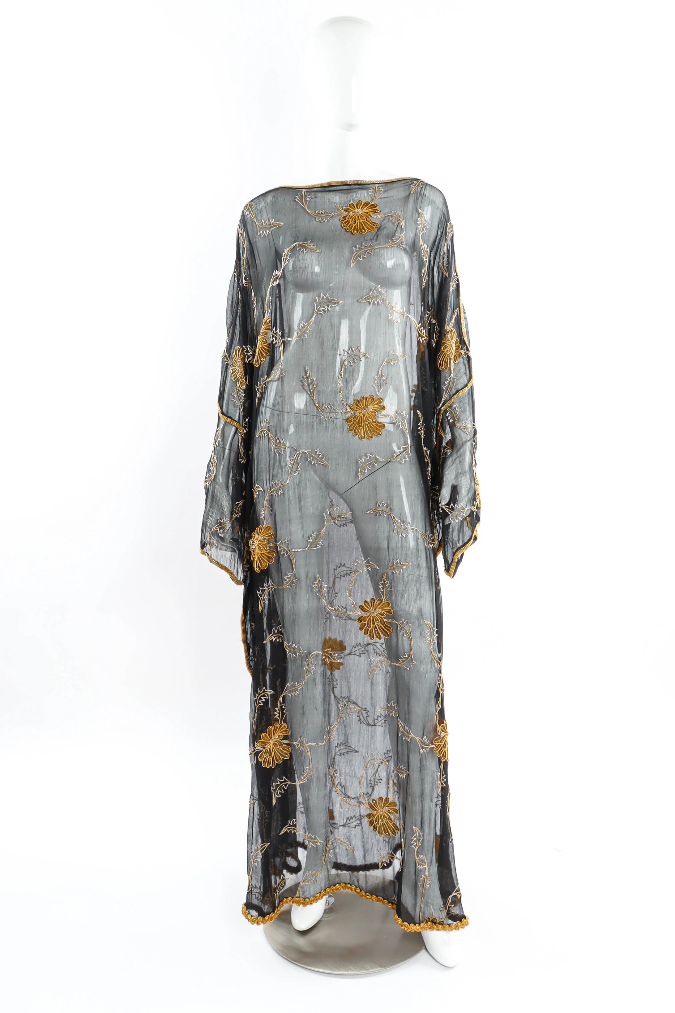 Beaded Floral Foliage Dress