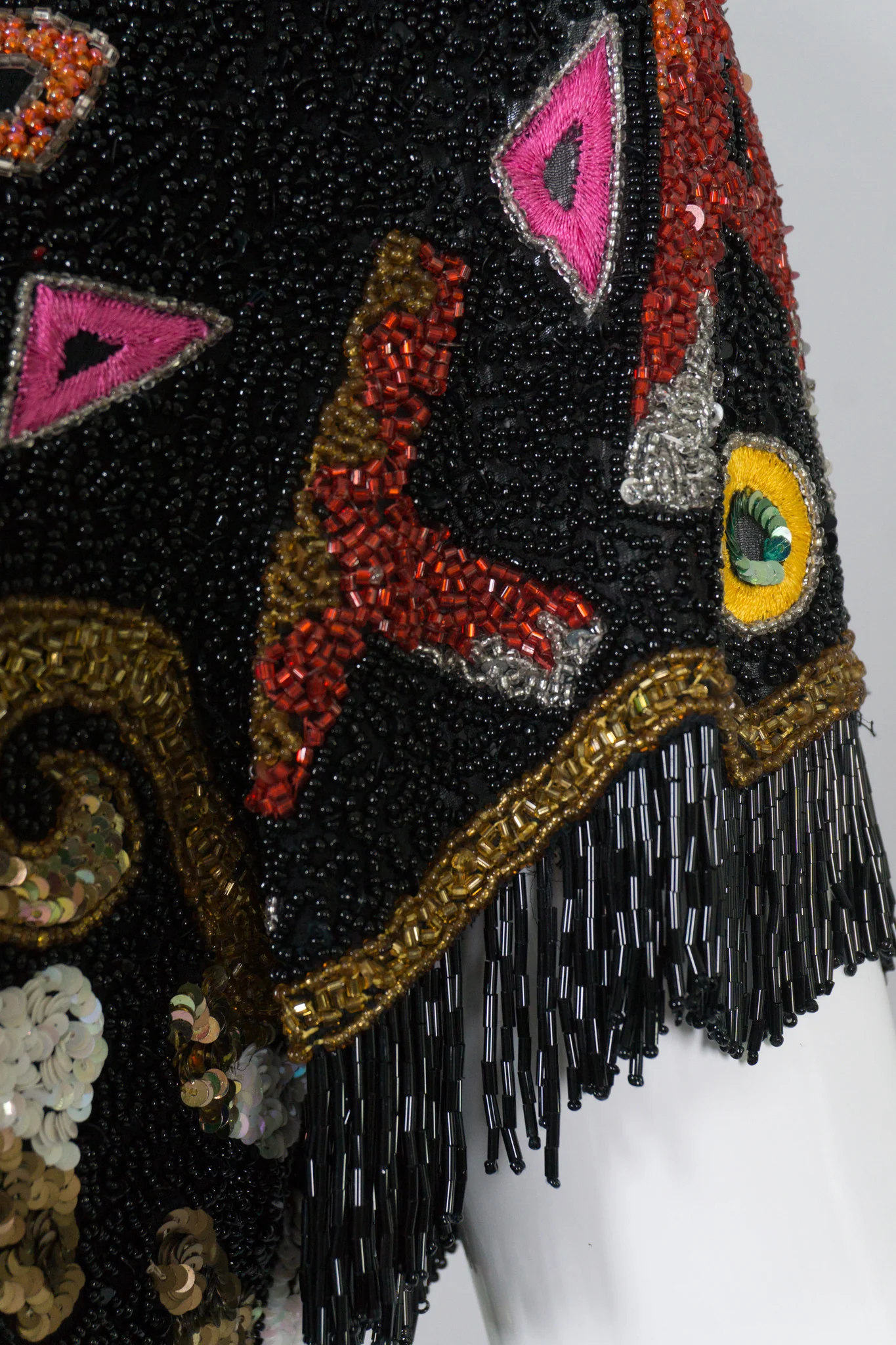 Beaded Fringe Cocktail Dress - Image 8