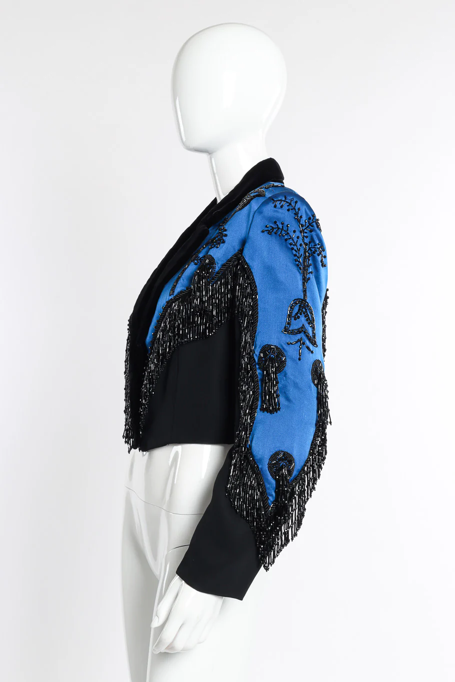 Beaded Fringe Crop Jacket - Image 3